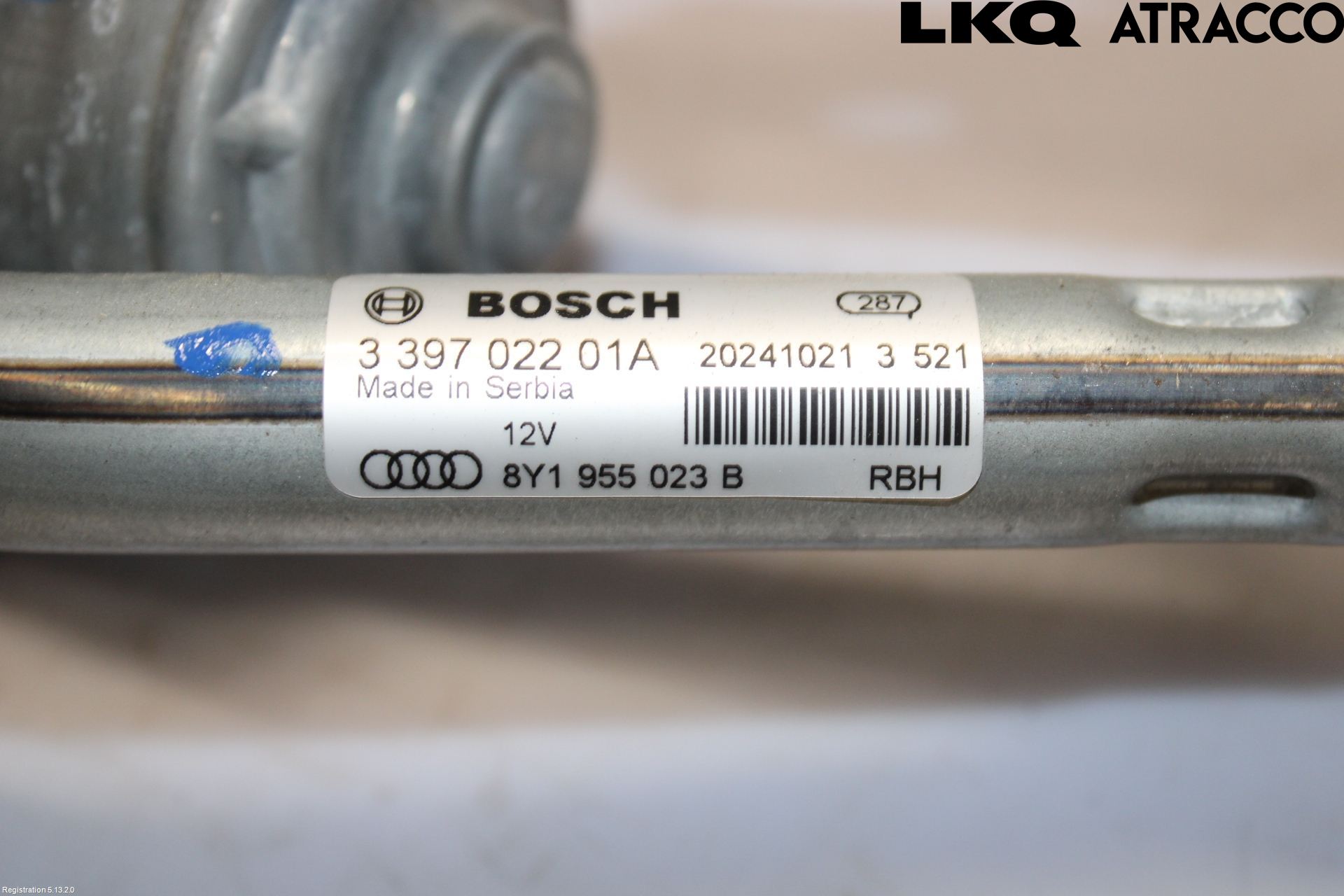 Audi A3/S3 8Y 21- Torkarmekanism Vindruta
