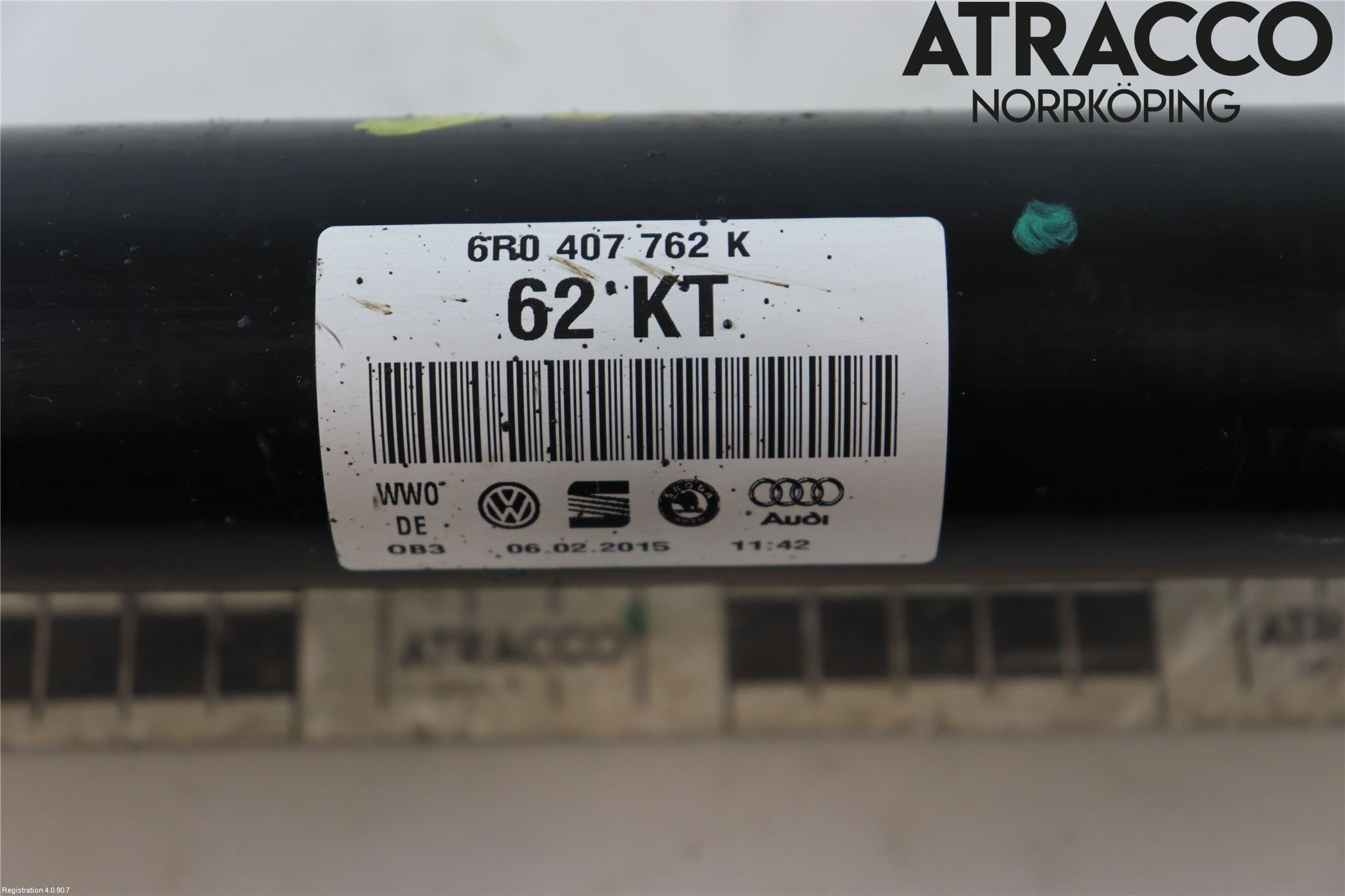 Skoda RAPID Drivaxel Fram Höger