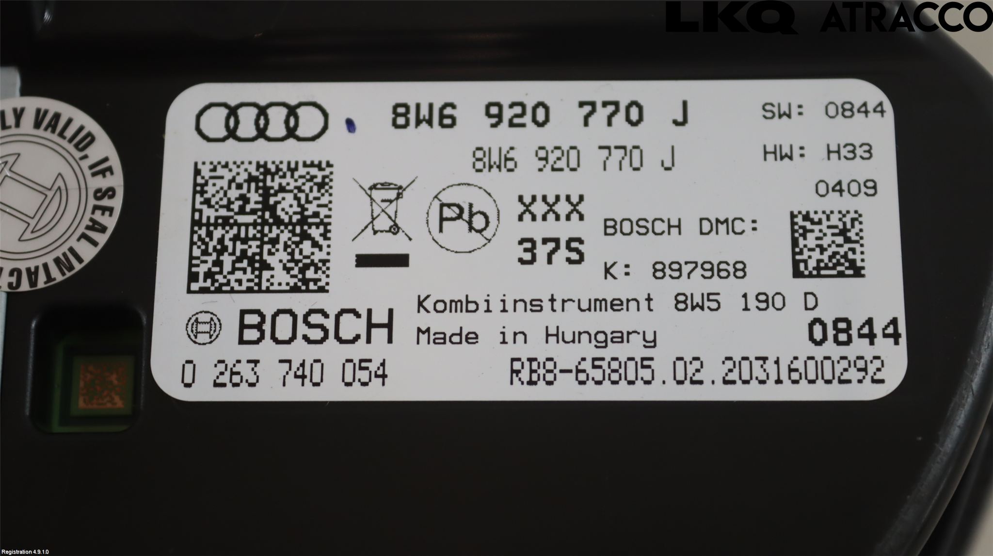 Audi A5 17- Instrument Komb