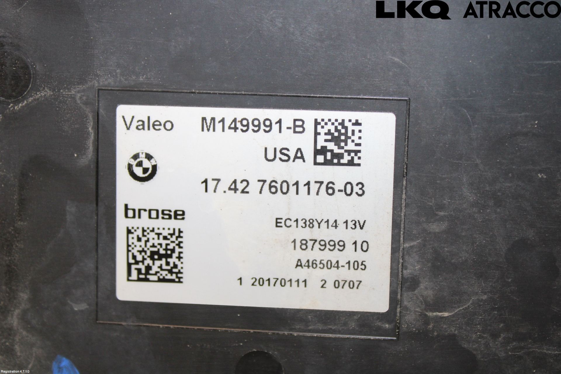 BMW X3 F25 10-17 Kylfläkt El