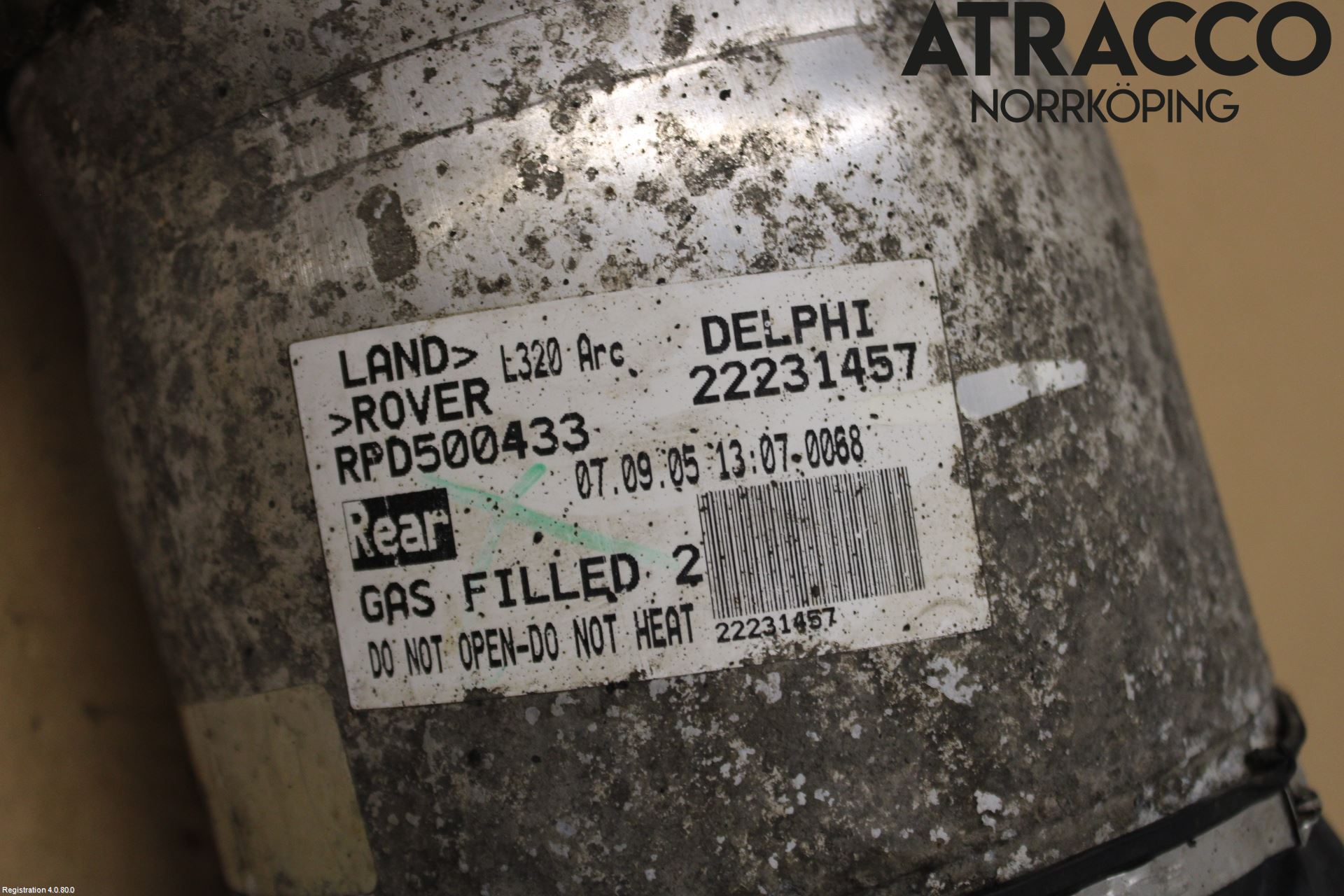 Landrover RANGE ROVER SPORT (L320) 05-09 Fjäderben Bak Vä-Hö