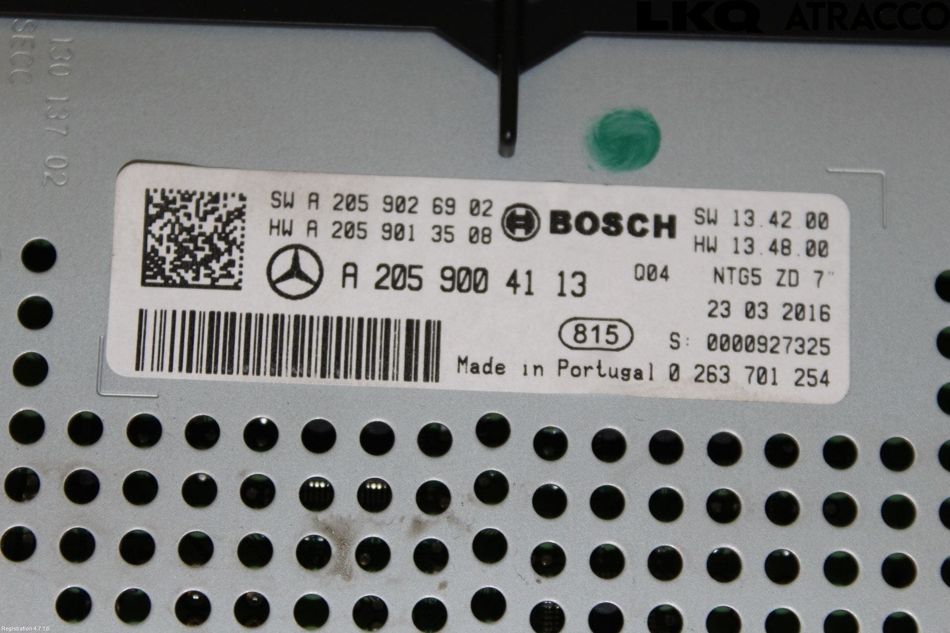 MB GLC-KLASS (X253/C253) 15-22 Bildskärm