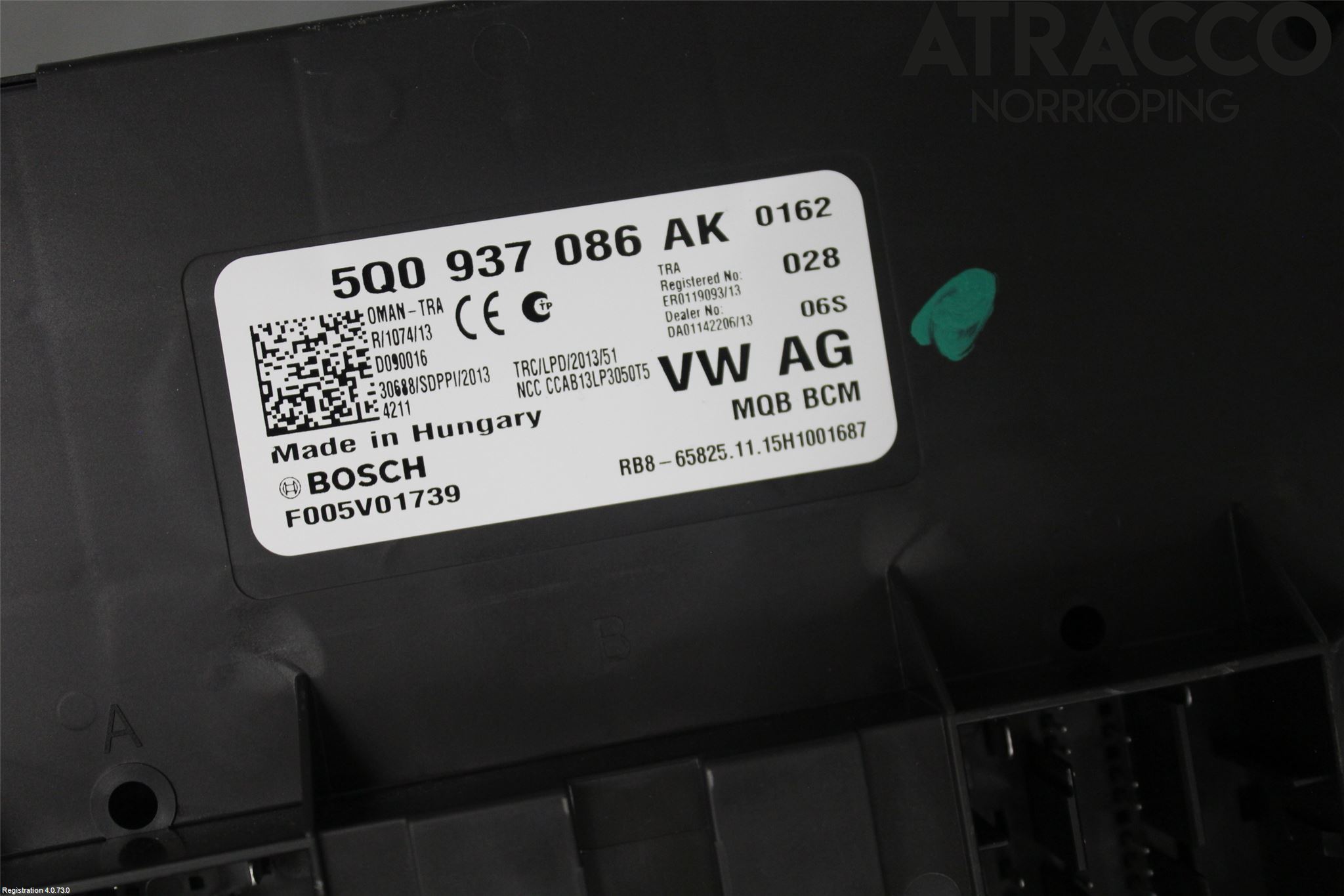 Volkswagen VW GOLF SPORTSVAN 15-20 Komfort Styrdon