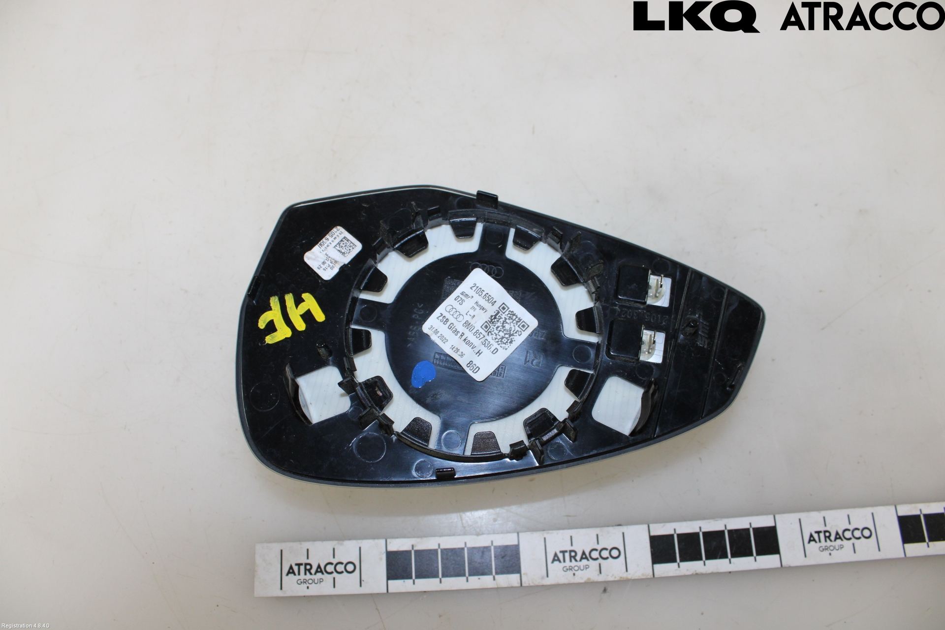 Audi A4/S4 B9 20- Spegelglas Hö