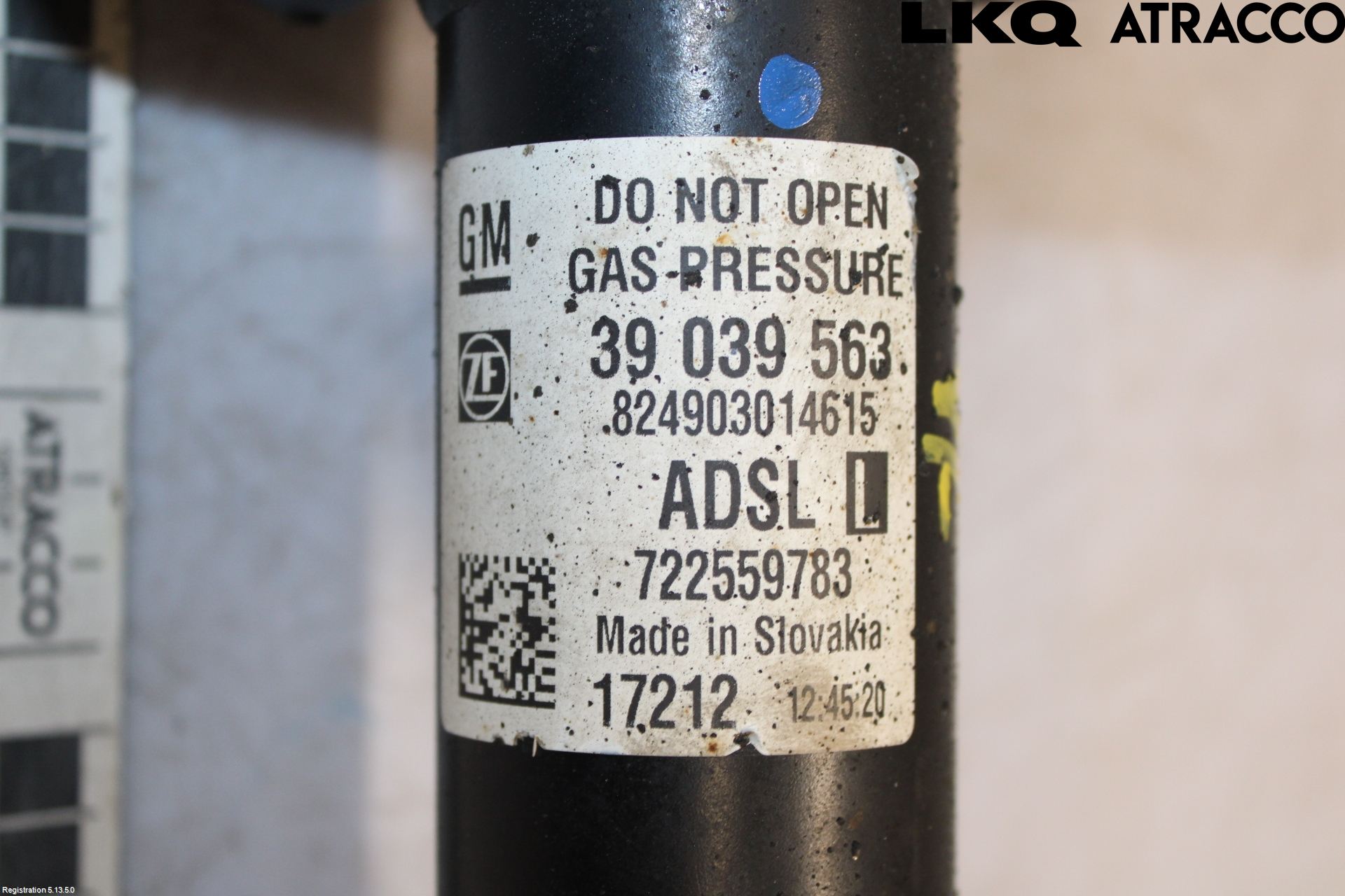 Opel ASTRA K 16-22 Fjäderben Fram Vänster