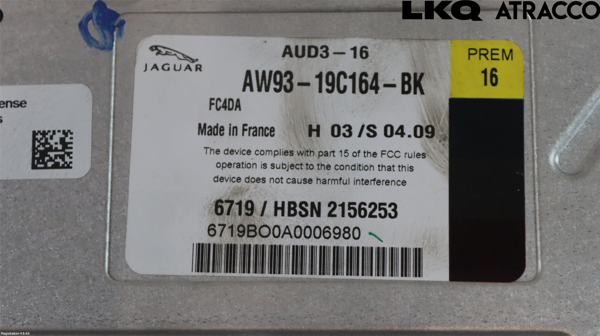Jaguar XJ X351        10- Radio-Stereo Förstärkare
