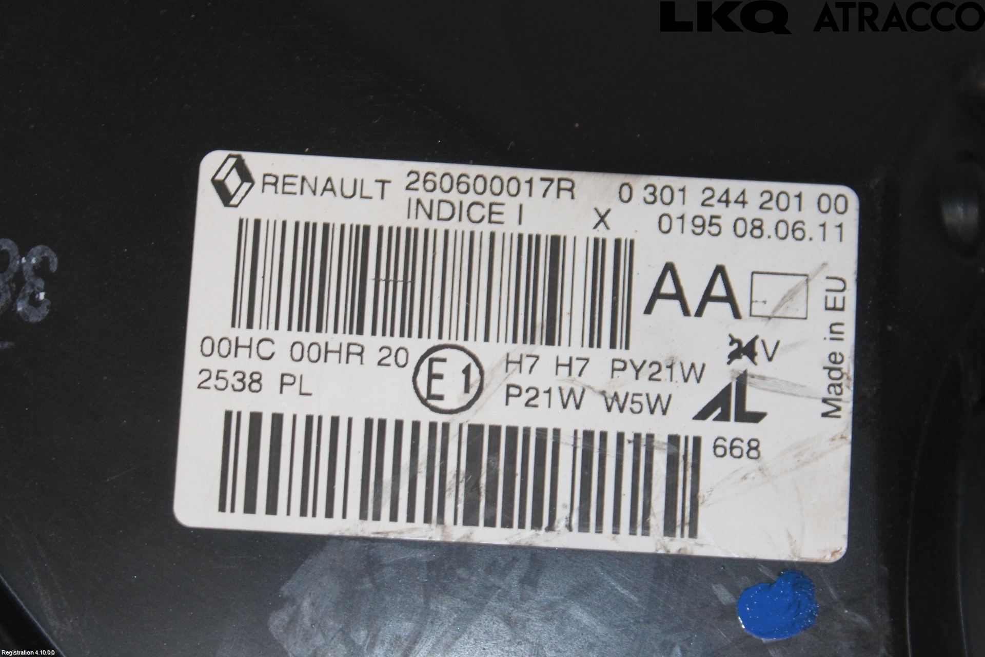 Renault MEGANE III 09-15 Strålkastare Vänster