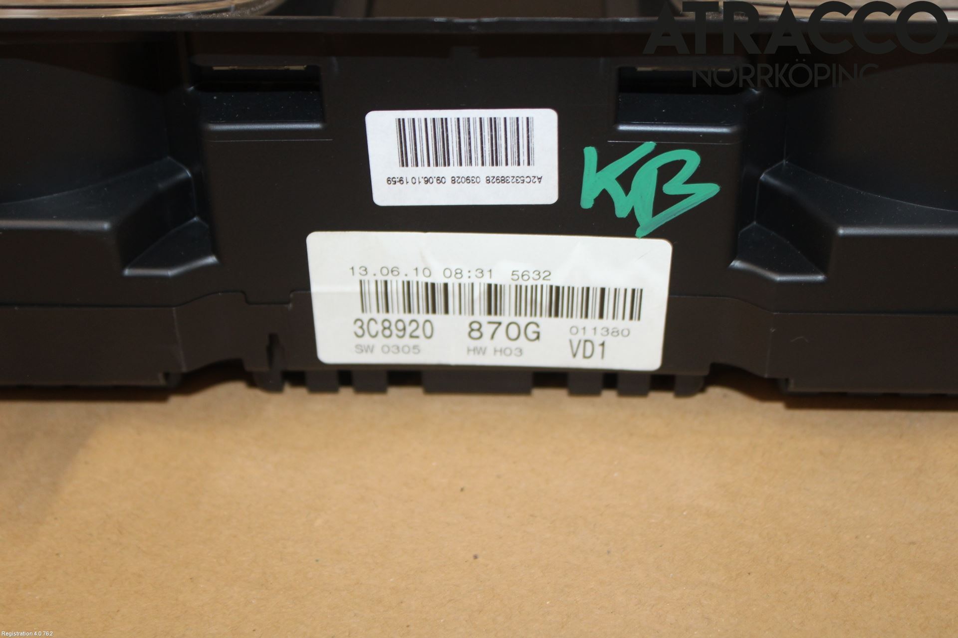 Volkswagen VW PASSAT CC 08-16 Instrument Komb