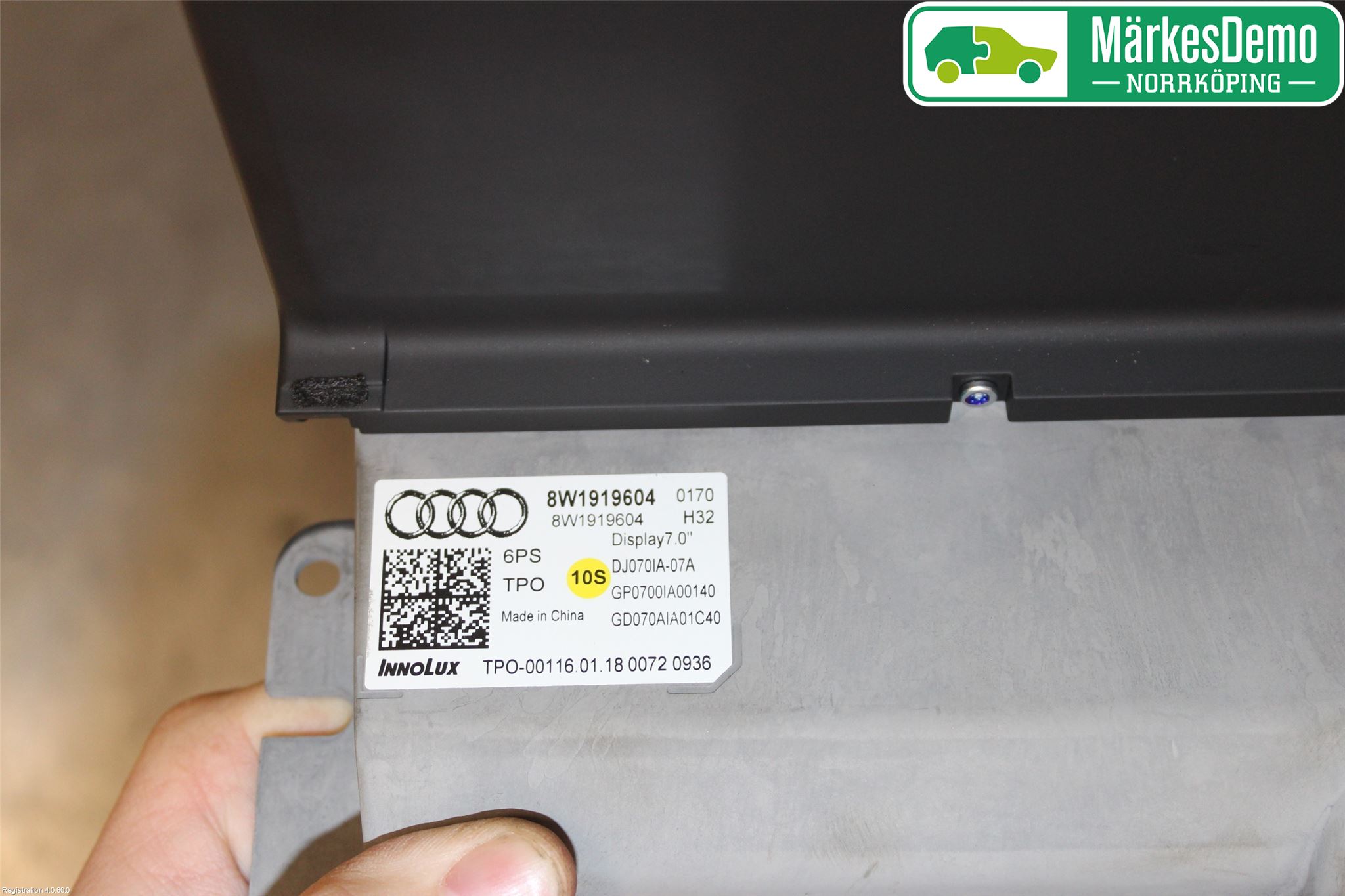 Audi A4/S4 B9 16-19 Bildskärm