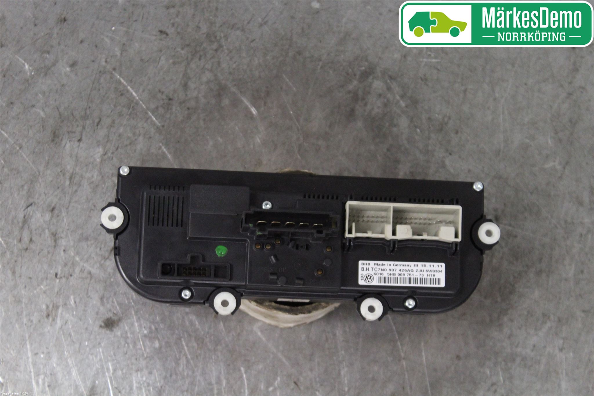 Volkswagen VW CADDY 11-15 Värmereglage