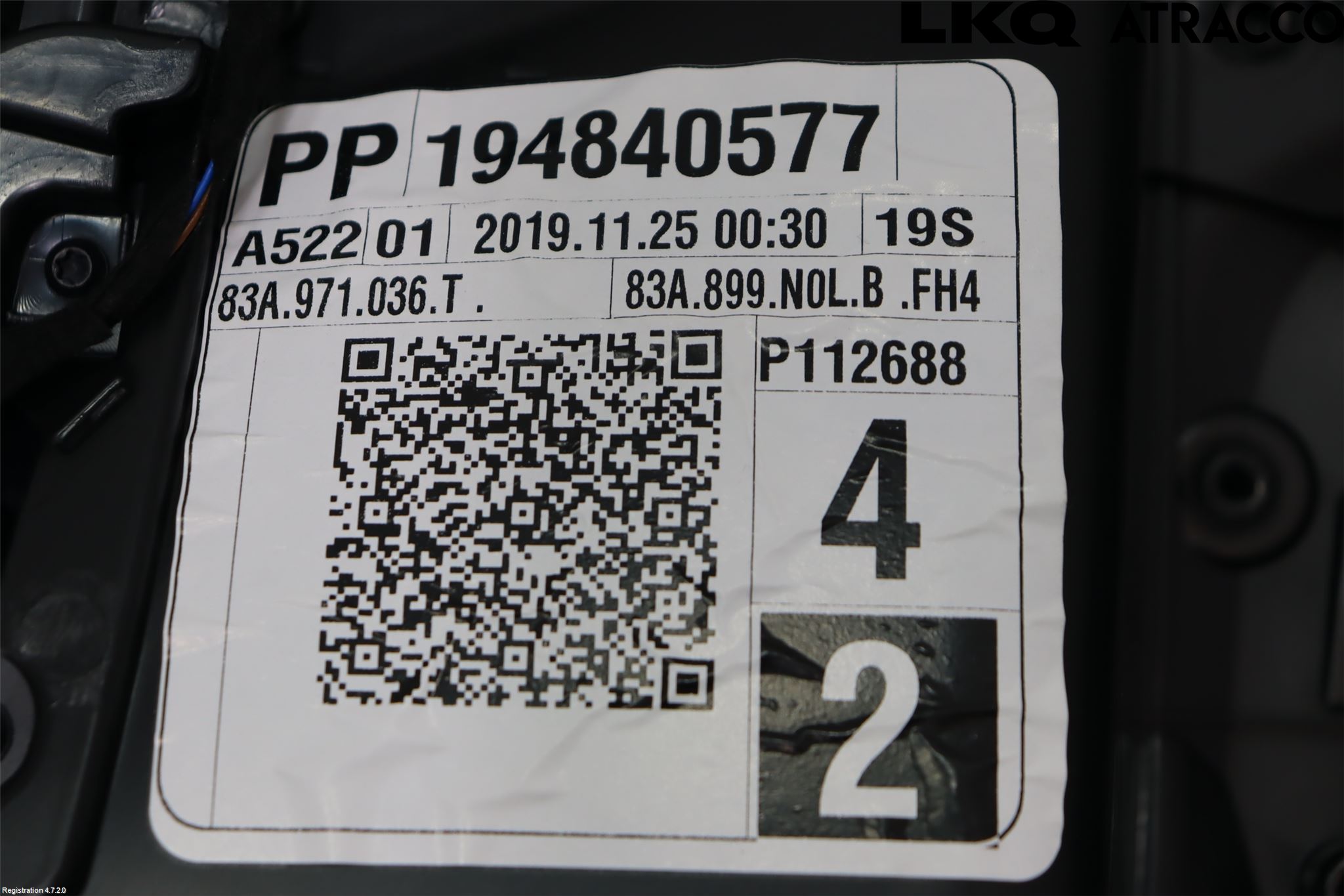 Audi Q3 F3 19- Dörrklädsel Hö