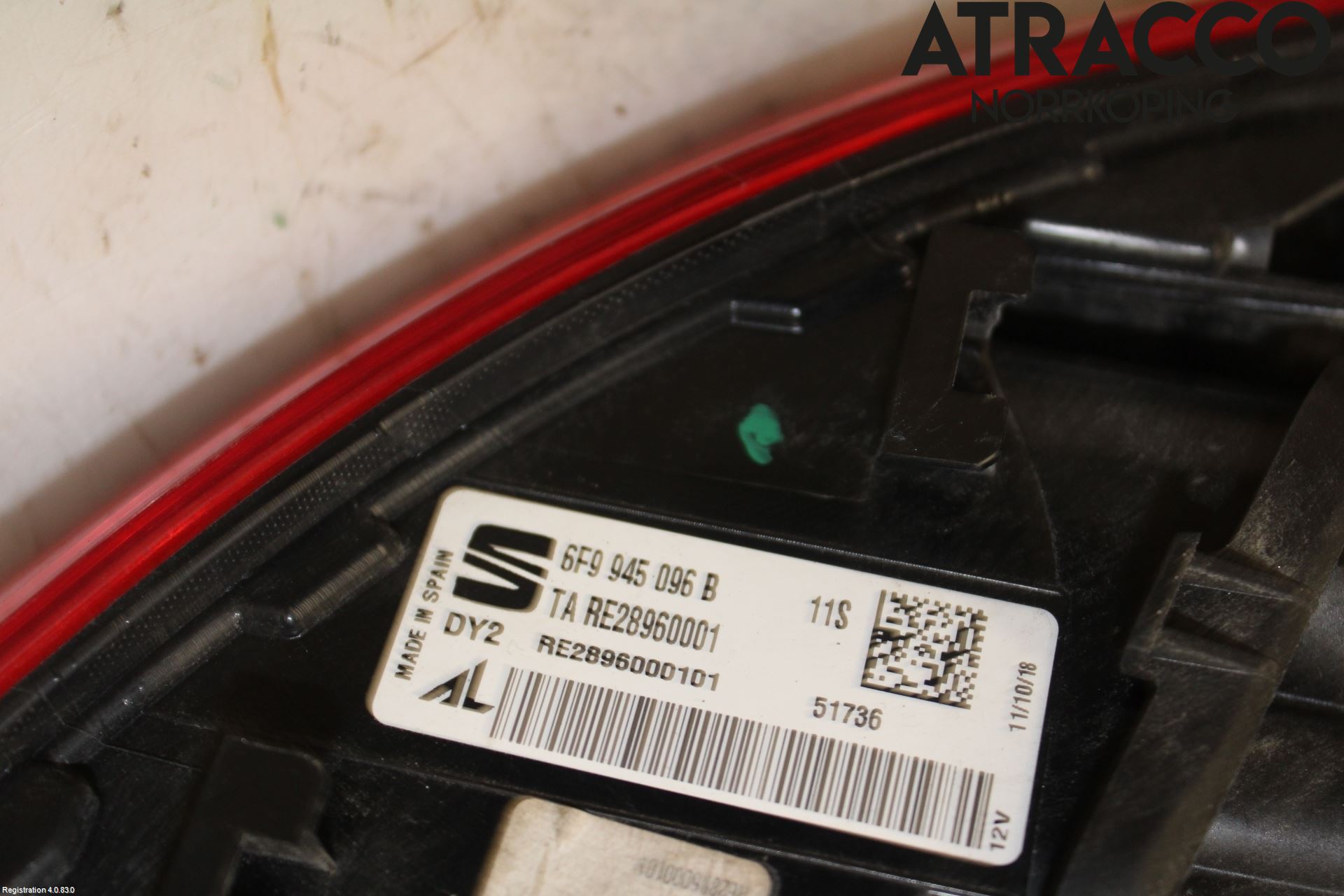 Seat ARONA Bakljus Höger