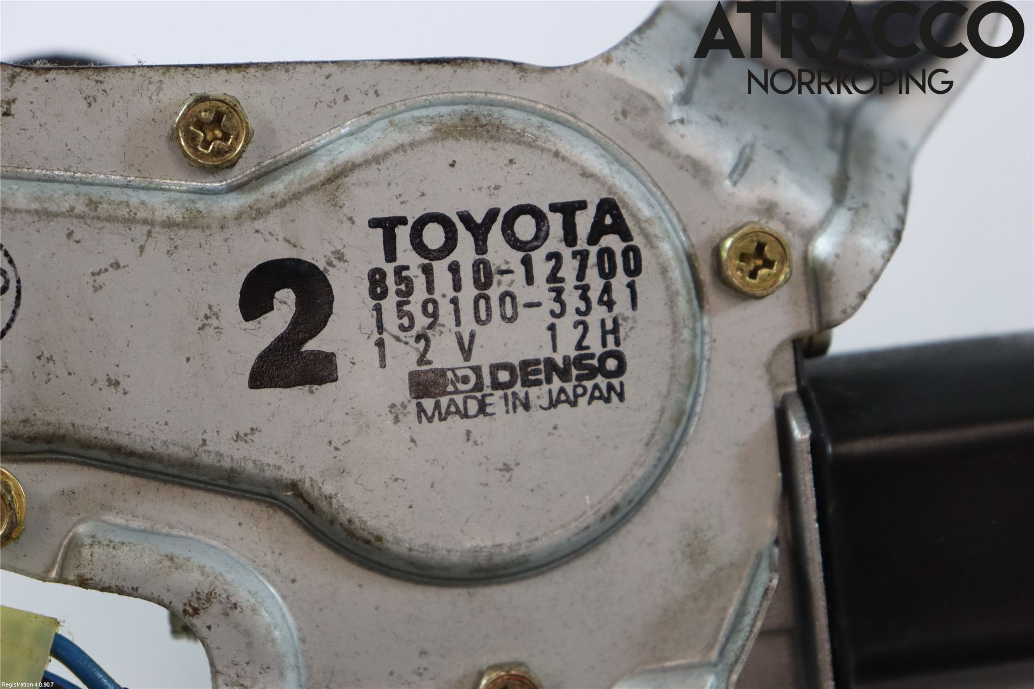 Toyota COROLLA 88-92 Torkarmotor Baklucka
