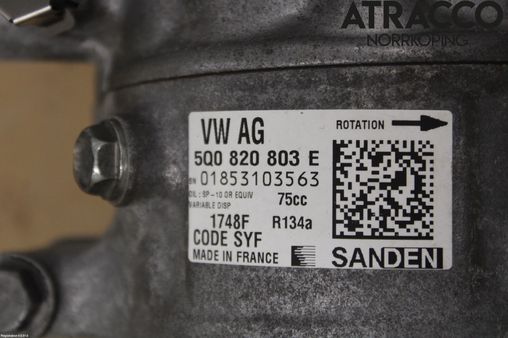 Volkswagen VW GOLF / E-GOLF VII 13-20 Ac Kompressor