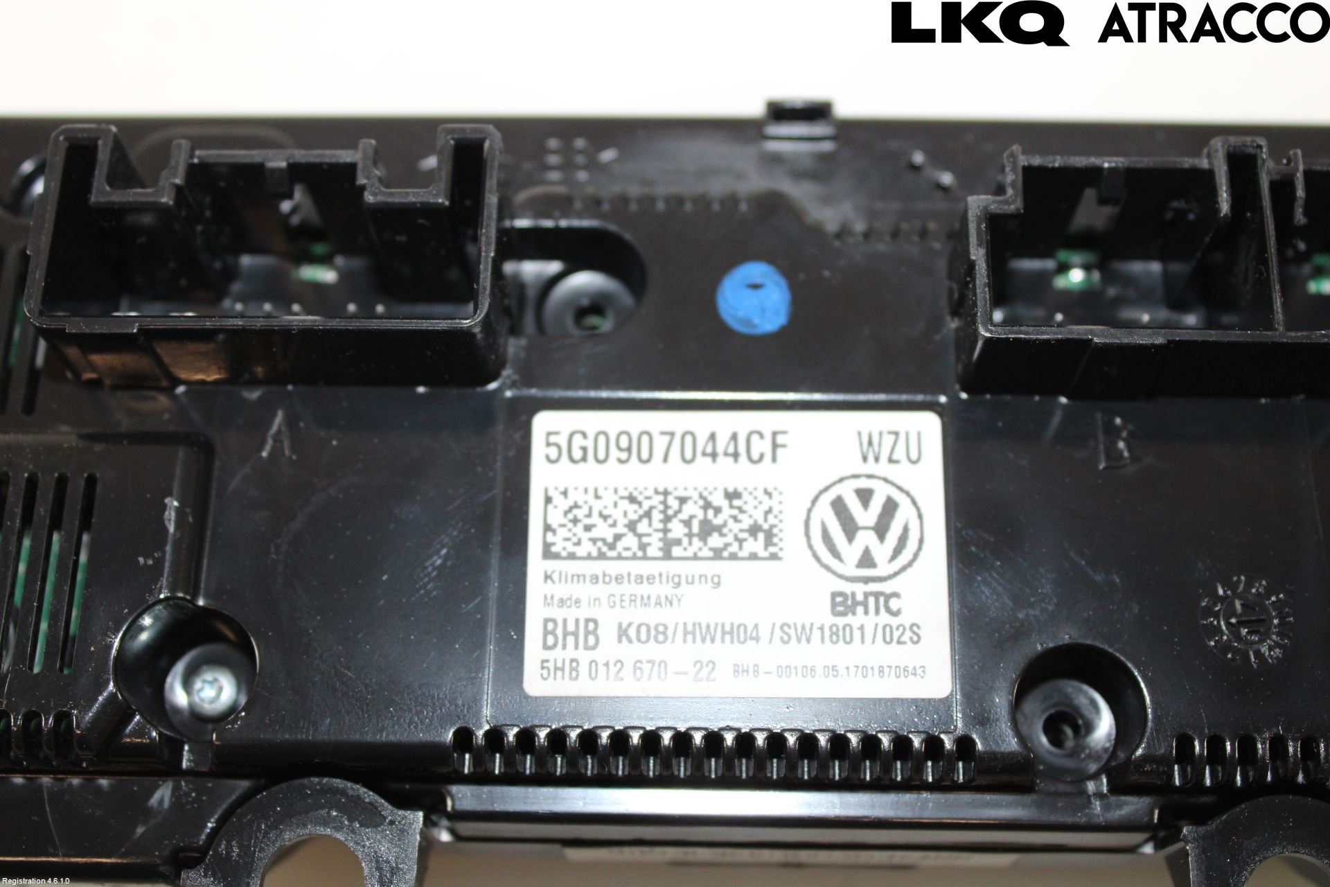 Volkswagen VW GOLF / E-GOLF VII 13-20 Värmereglage