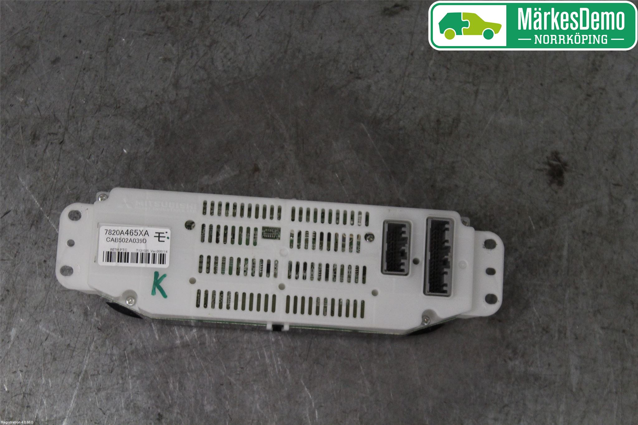 Mitsubishi OUTLANDER 13-21 Värmereglage