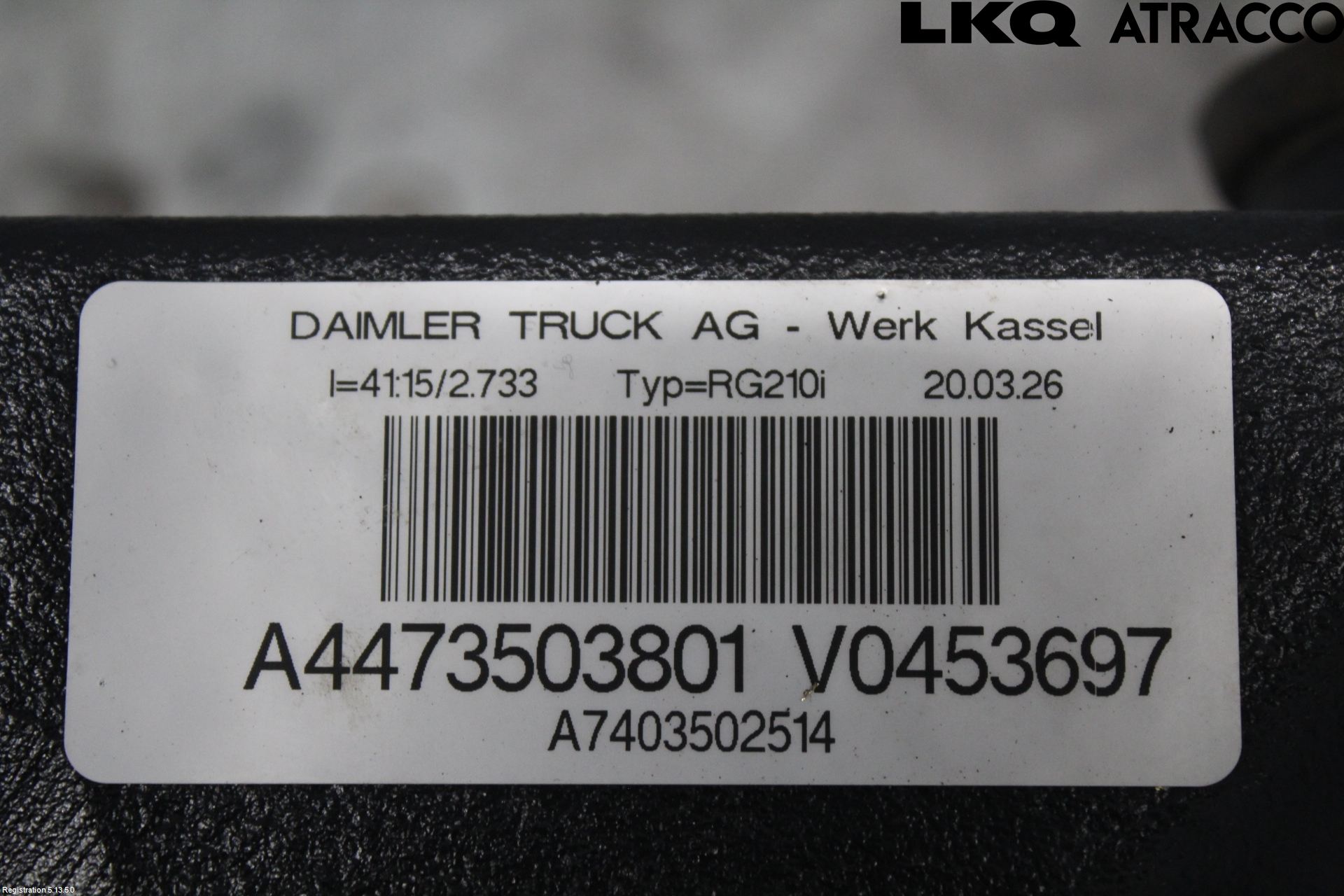 Mercedes-Benz MB VITO/V-KLASS (W640,W447,W448) 14- Bakväxel-Diff