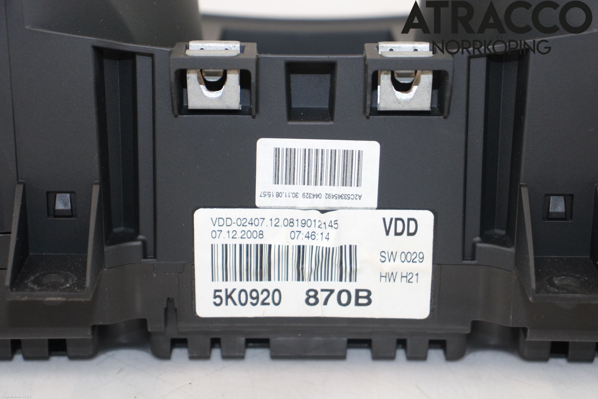 Volkswagen VW GOLF VI 09-13 Instrument Komb