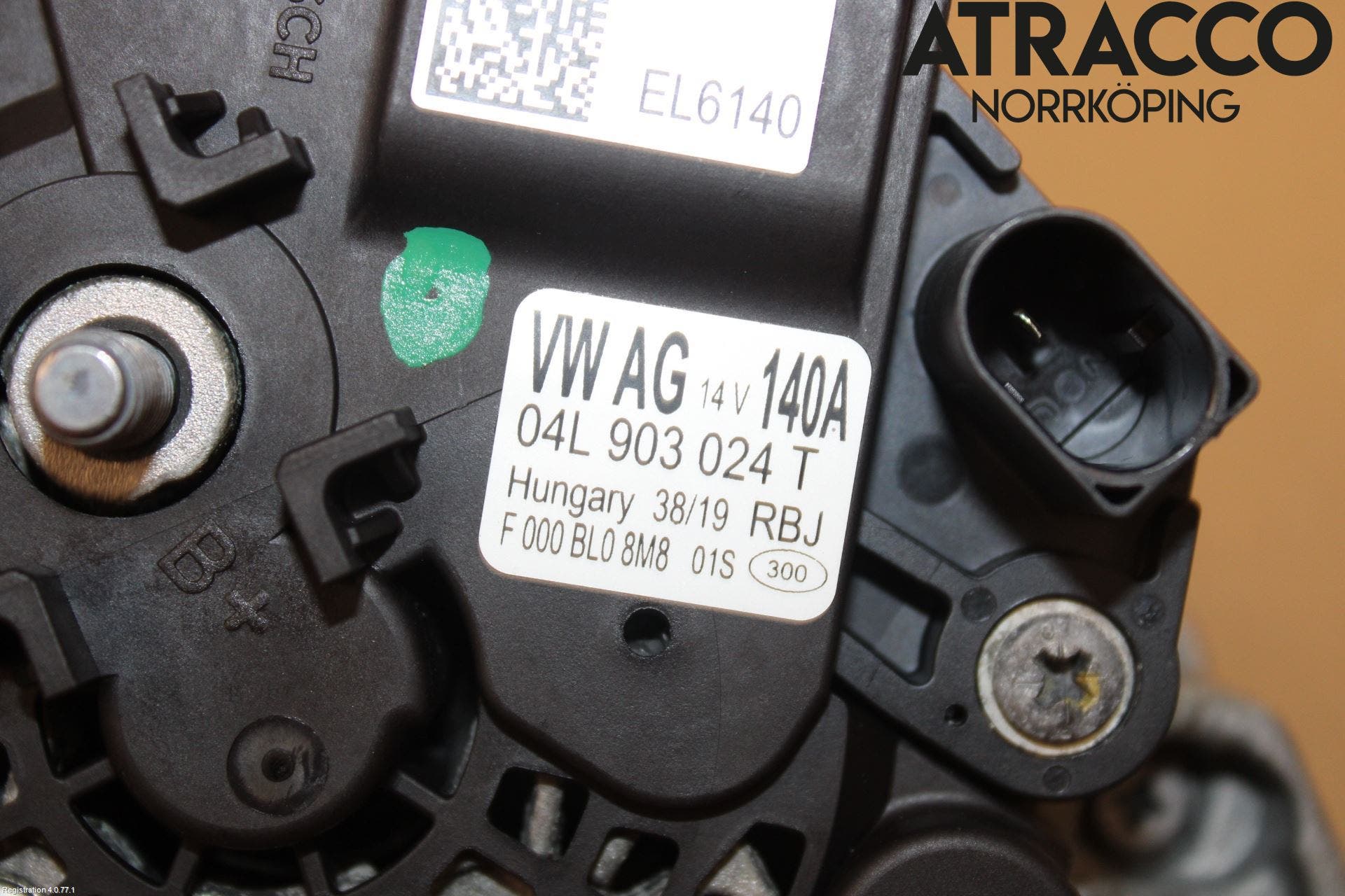 Volkswagen VW PASSAT 15-19 Generator