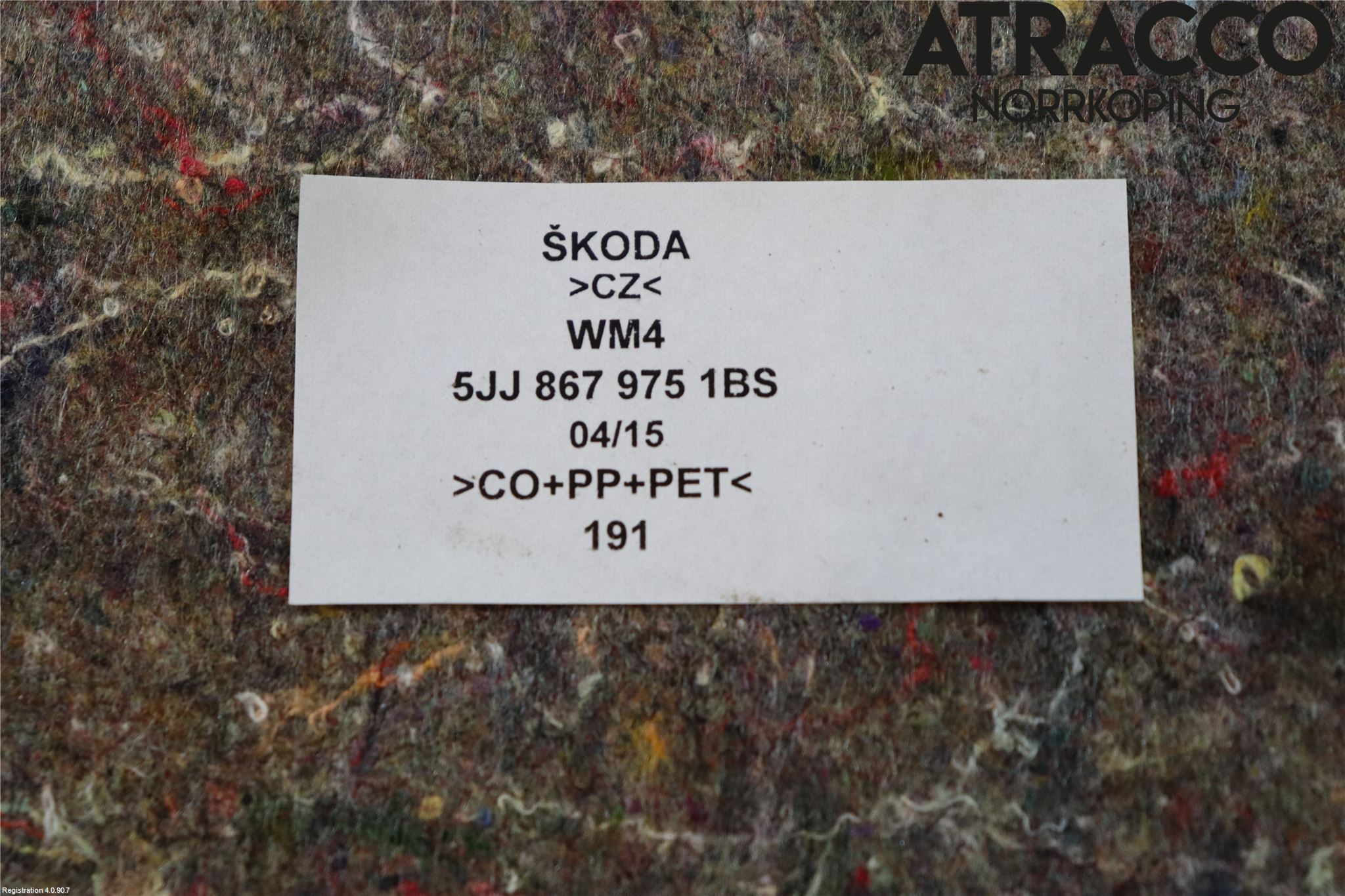 Skoda RAPID Inredning Bakluckeklädsel