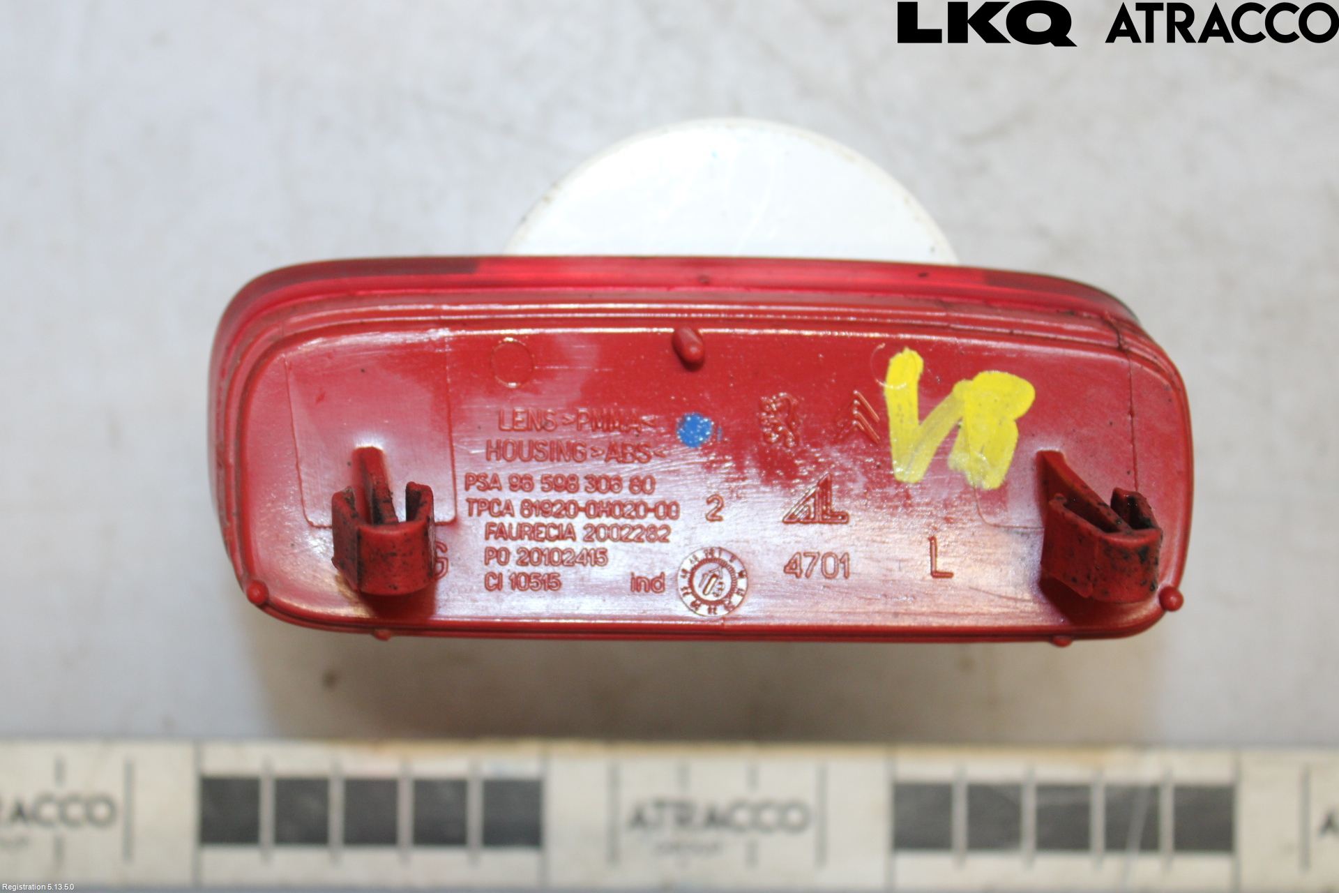 Citroen C1 06-13 Dimljus/Reflex Bak