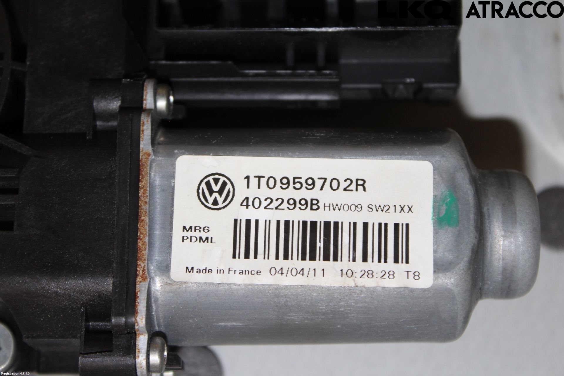 Volkswagen VW TOURAN 10-15 Fönsterhiss El Kompl