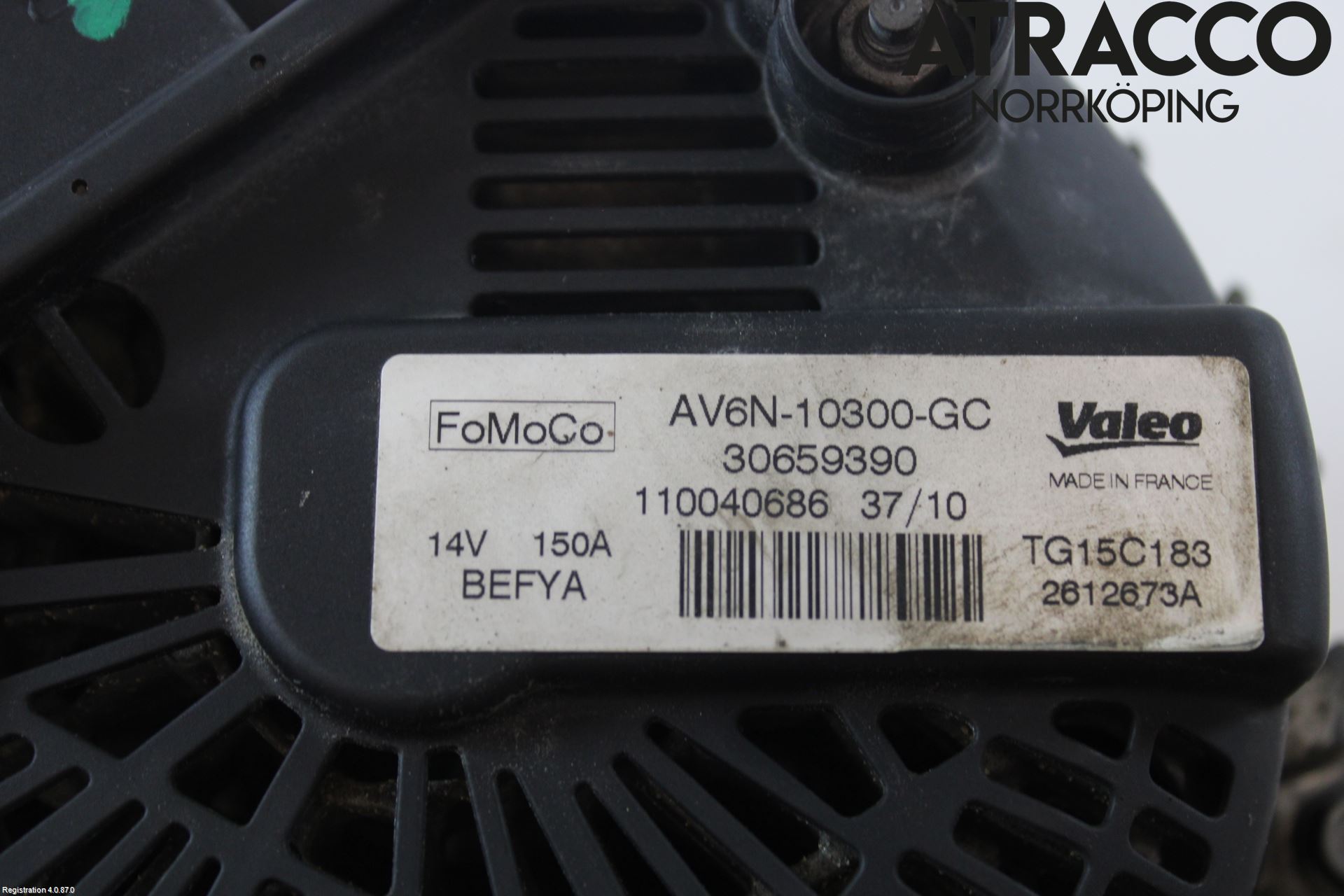 Ford FIESTA 09-12 Generator