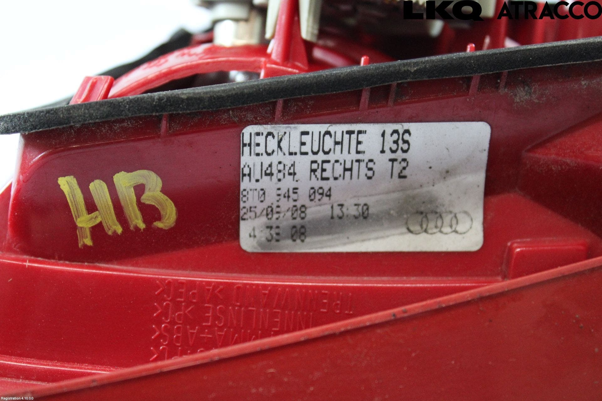 Audi A5 07-16 Bakljus Lucka Hö