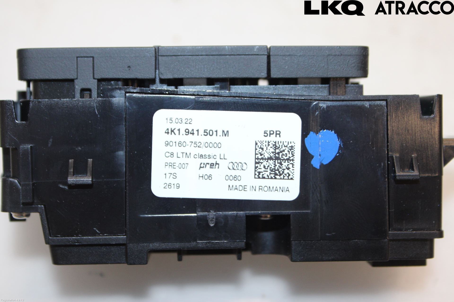 Audi E-TRON, S GE 19- Strömställare Ljus