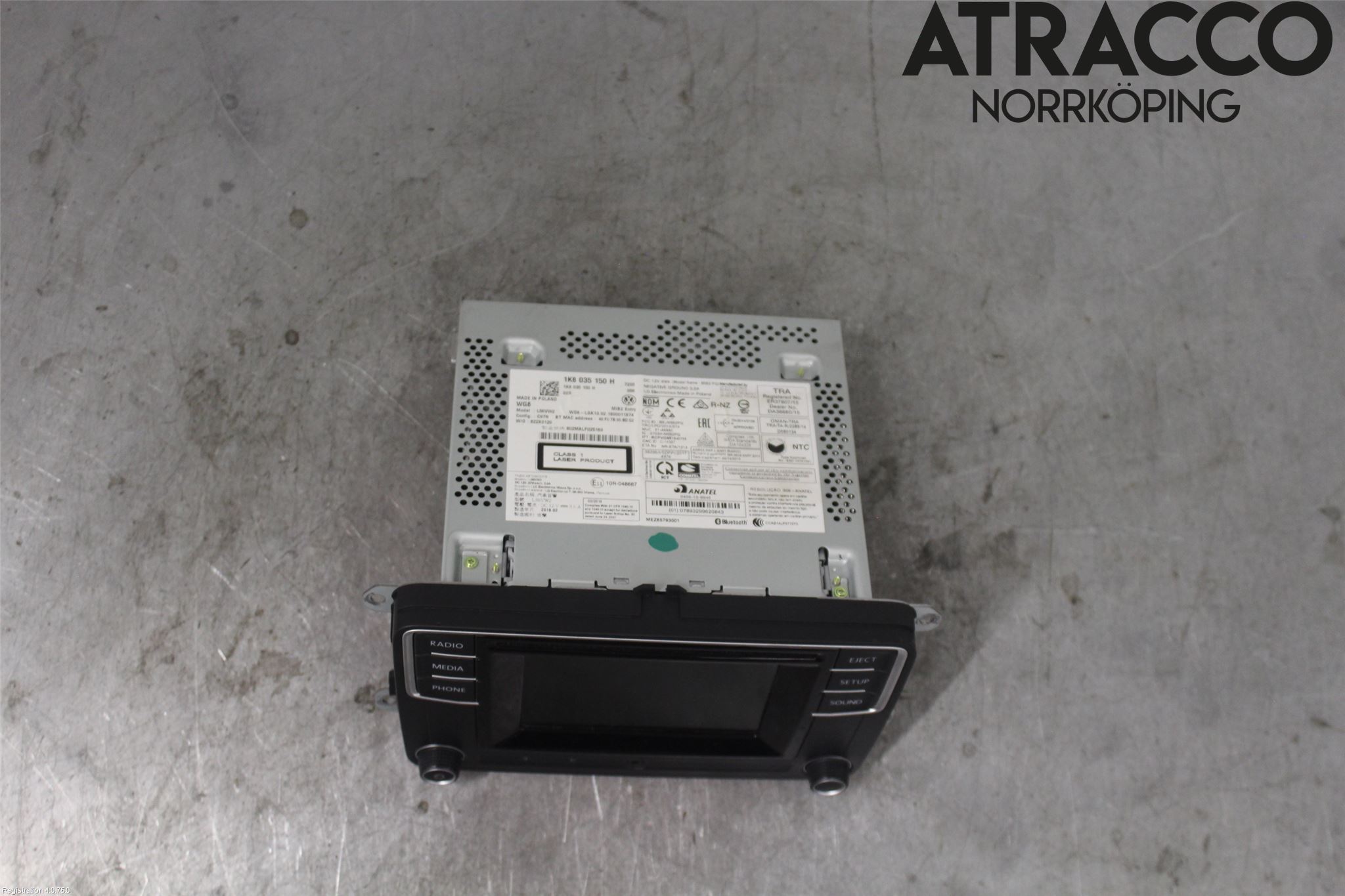 Volkswagen VW TRANSP/CARAVELLE (T6) 16-22 Cd Radio - Multimediapanel