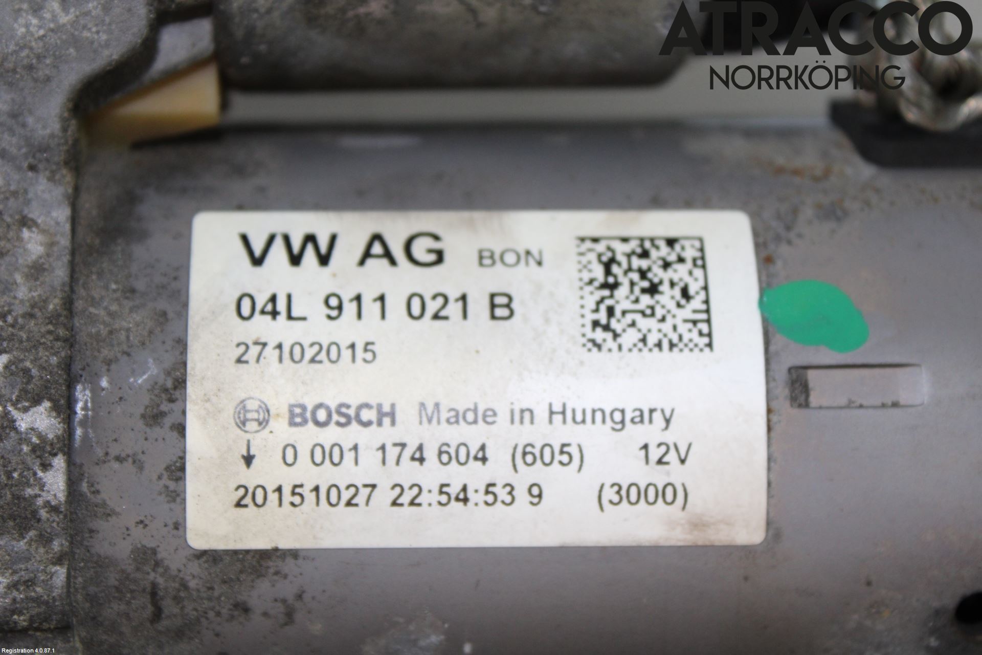 Audi A4/S4 B9 16-19 Startmotor Diesel