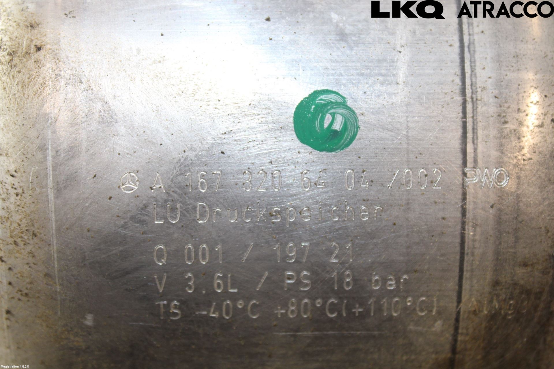 Mercedes-Benz MB GLE-KLASS (W167/V167/C167) 19- Nivå/Luftförändring Trycktank