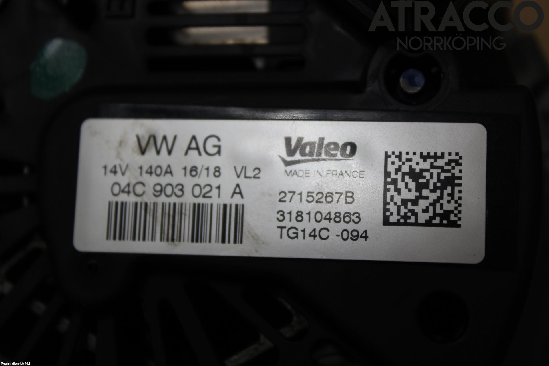 Volkswagen VW GOLF / E-GOLF VII 13-20 Generator