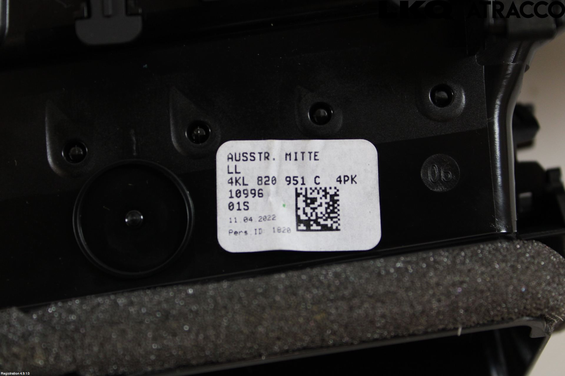 Audi E-TRON, S GE 19- Defrosterkanal-Munstycke