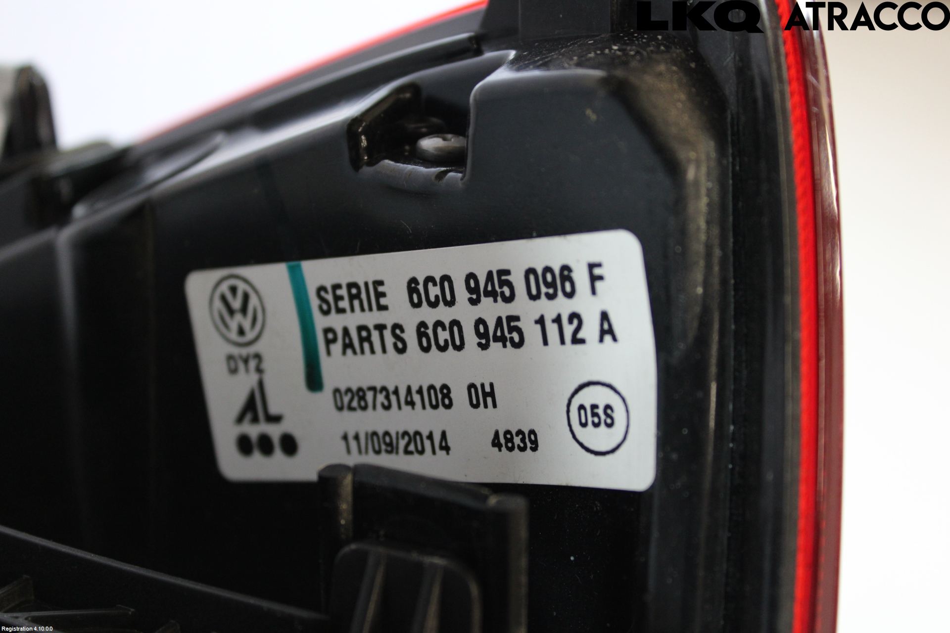 Volkswagen VW POLO 10-17 Bakljus Höger