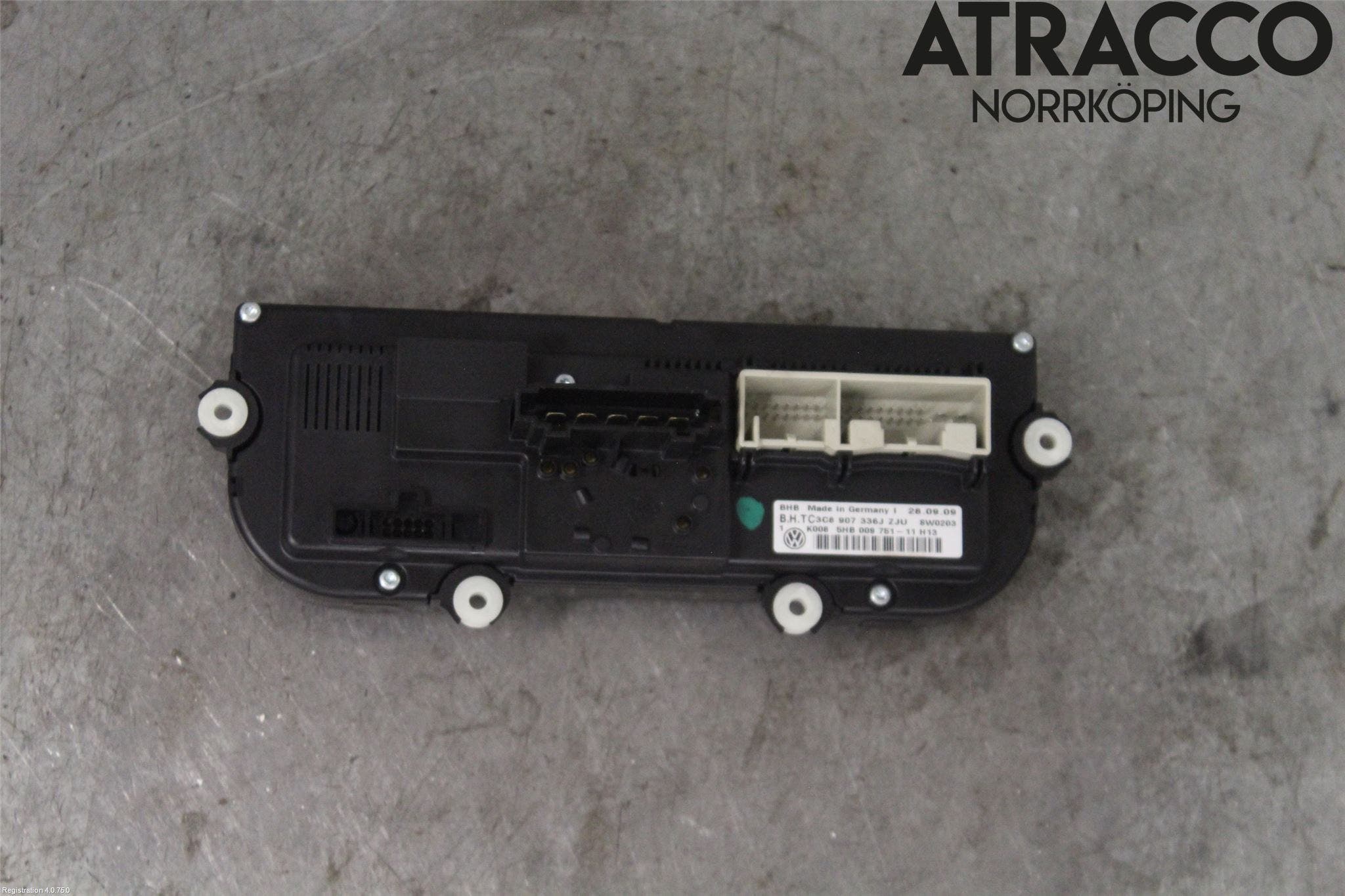 Volkswagen VW GOLF VI 09-13 Värmereglage