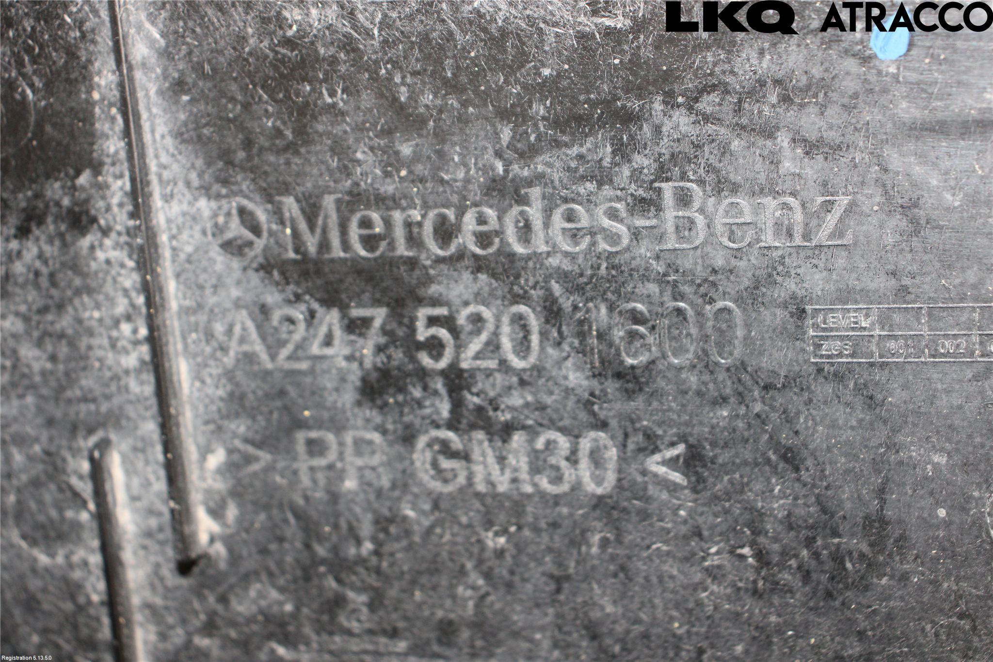 Mercedes-Benz MB EQB (X243) 22- Hasplåt Plåt-Plast