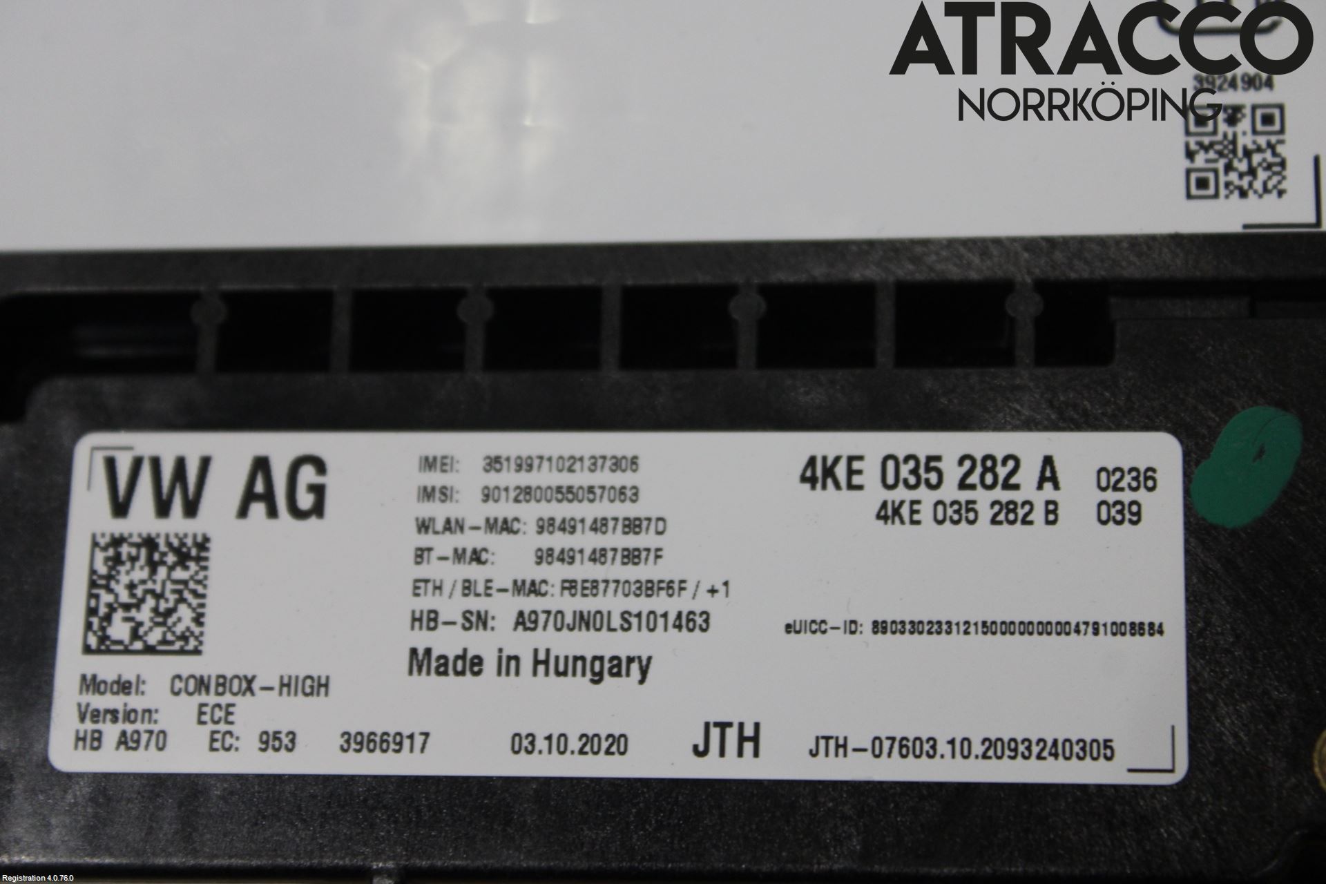 Audi A6 F2/C8 19- Styrenhet Övrigt