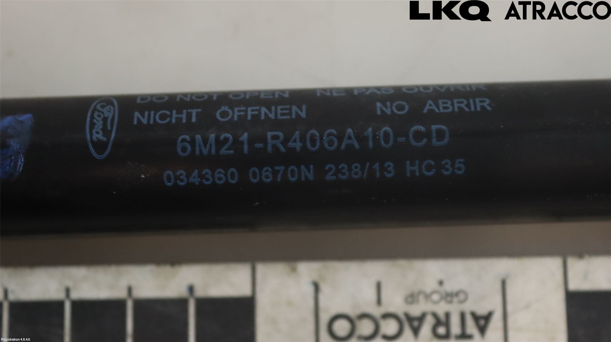 Ford S-MAX 06-15 Gasfjäder Baklucka