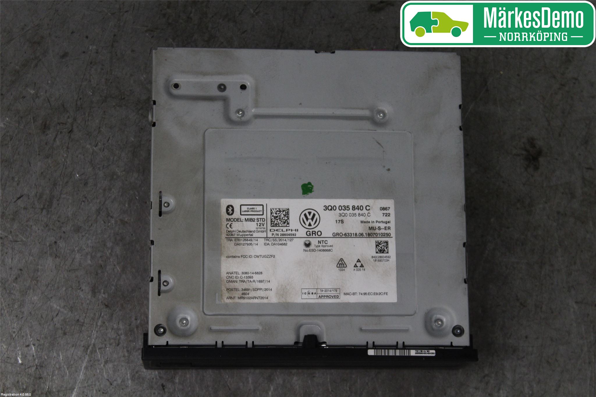 Volkswagen VW TIGUAN 16-24 Cd Radio - Multimediapanel