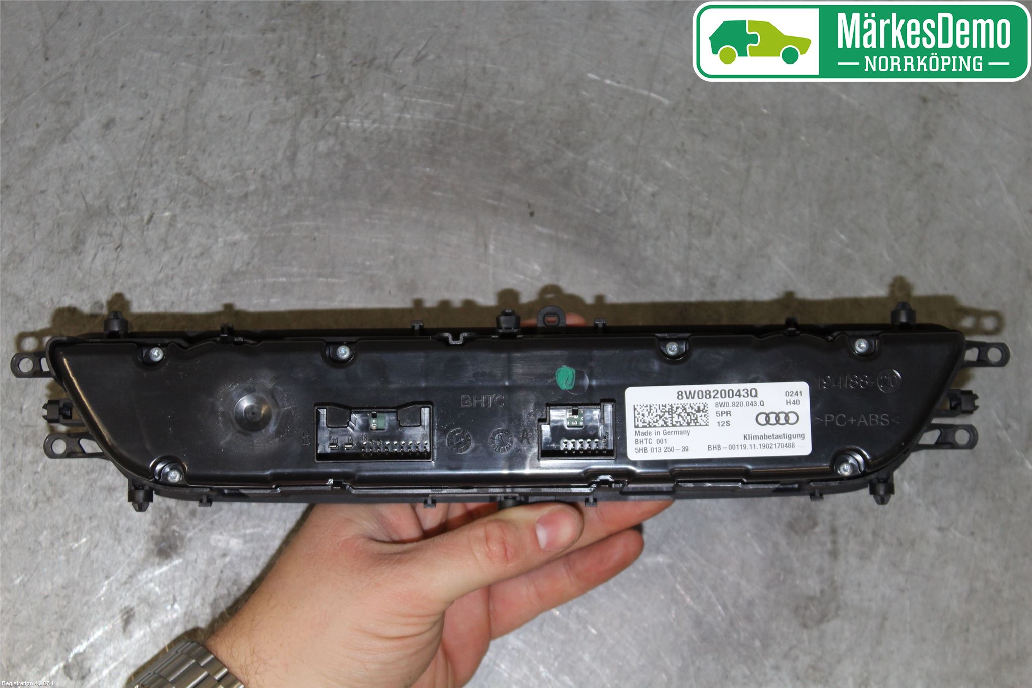 Audi A4/S4 B9 20- Värmereglage