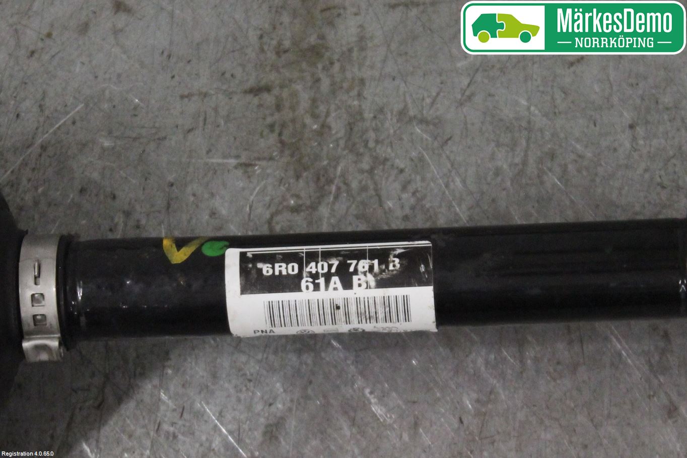 Volkswagen VW POLO 10-17 Drivaxel Fram Vänster