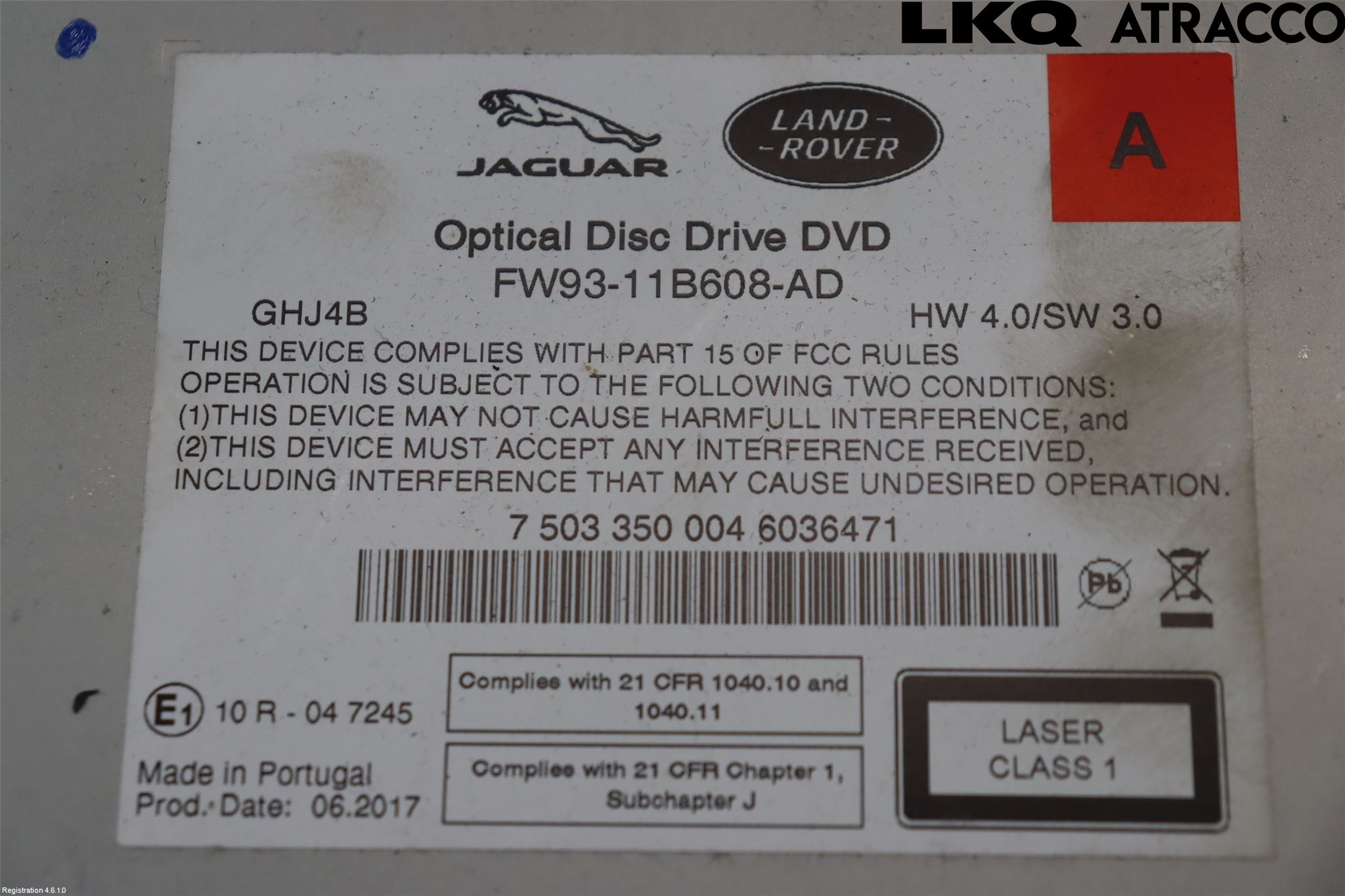 Jaguar XF (X260) 16-24 Cd Radio - Multimediapanel