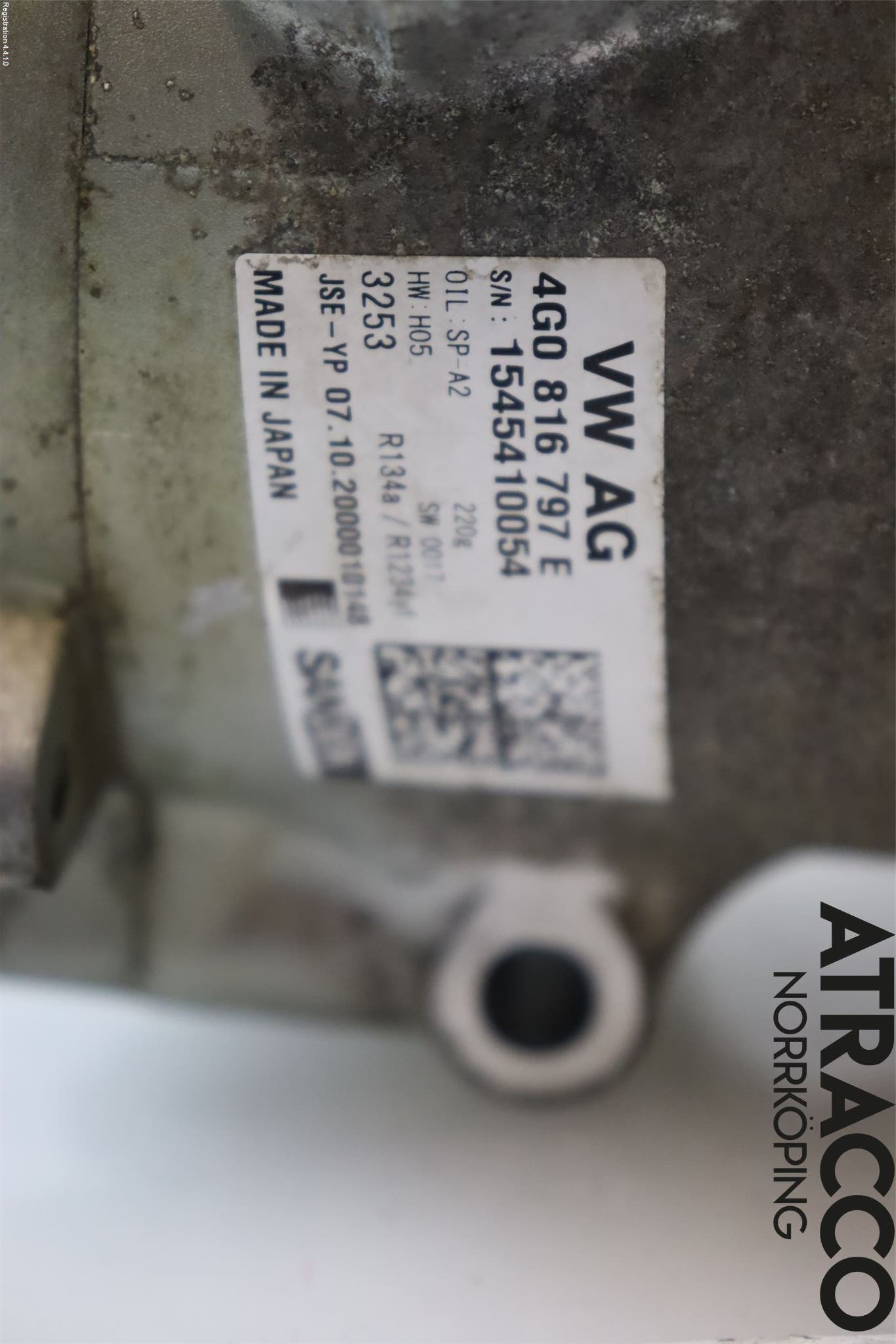 Volkswagen VW TOUAREG CR 18- Ac Kompressor