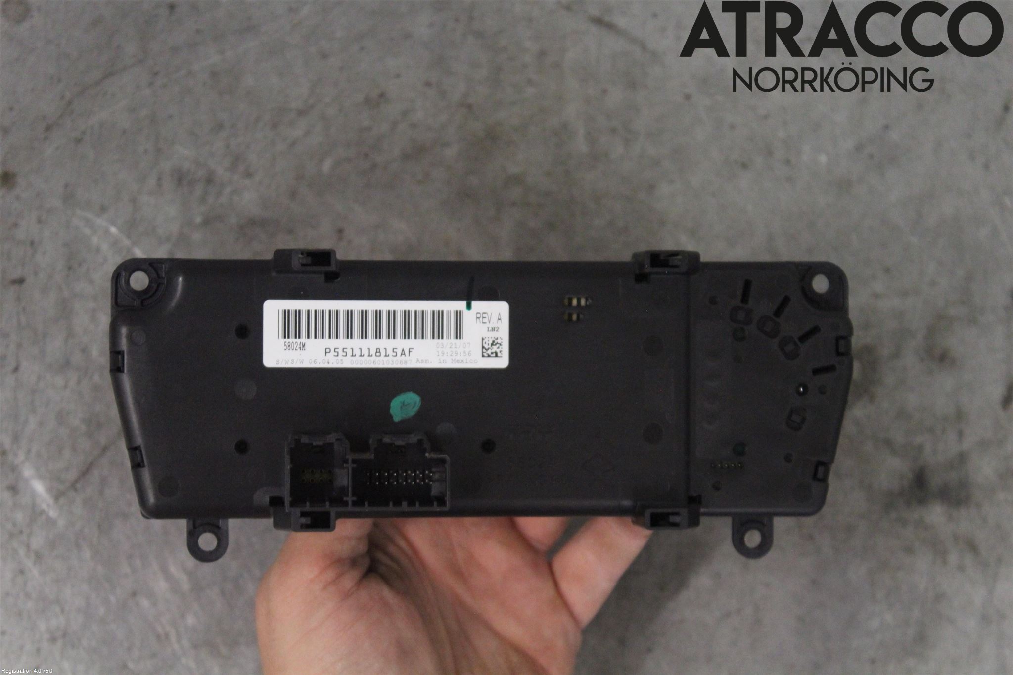 Dodge AVENGER Värmereglage