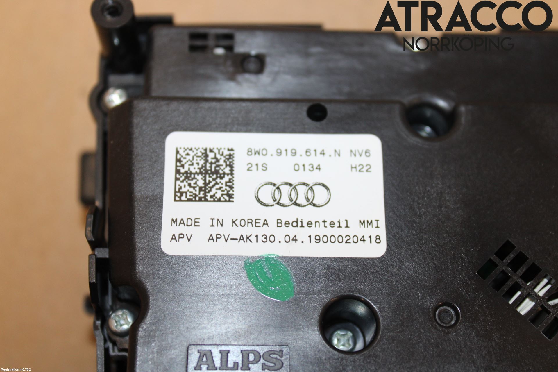 Audi A4/S4 B9 20- Strömställare Färddator