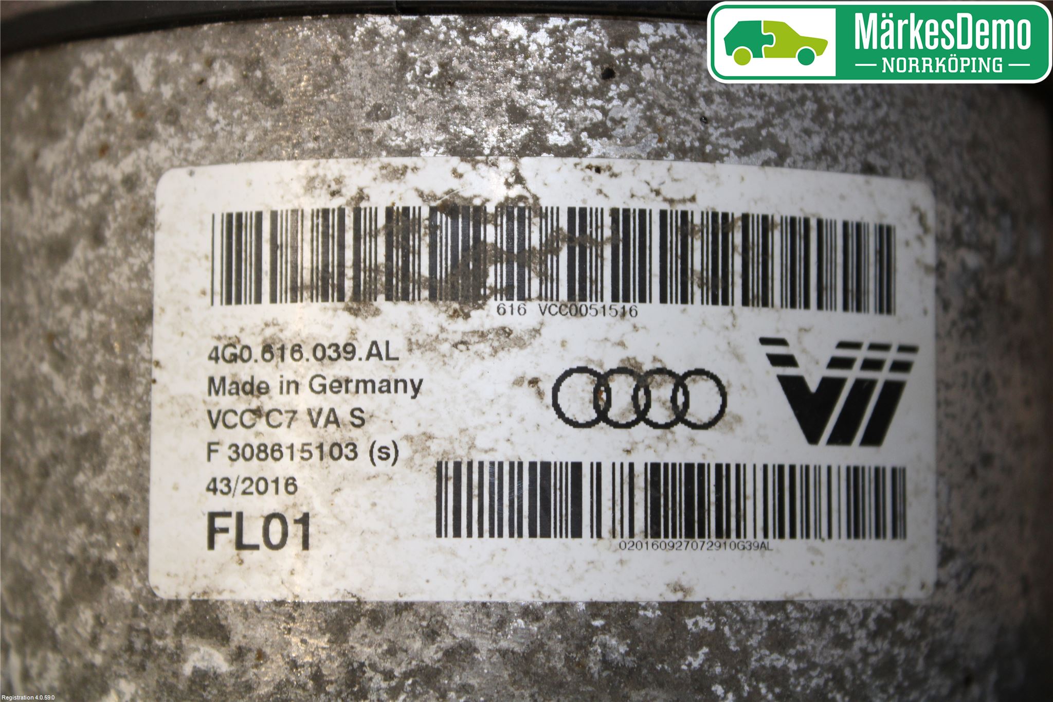 Audi A6/S6 4G 11-18 Fjäderben Fram Höger