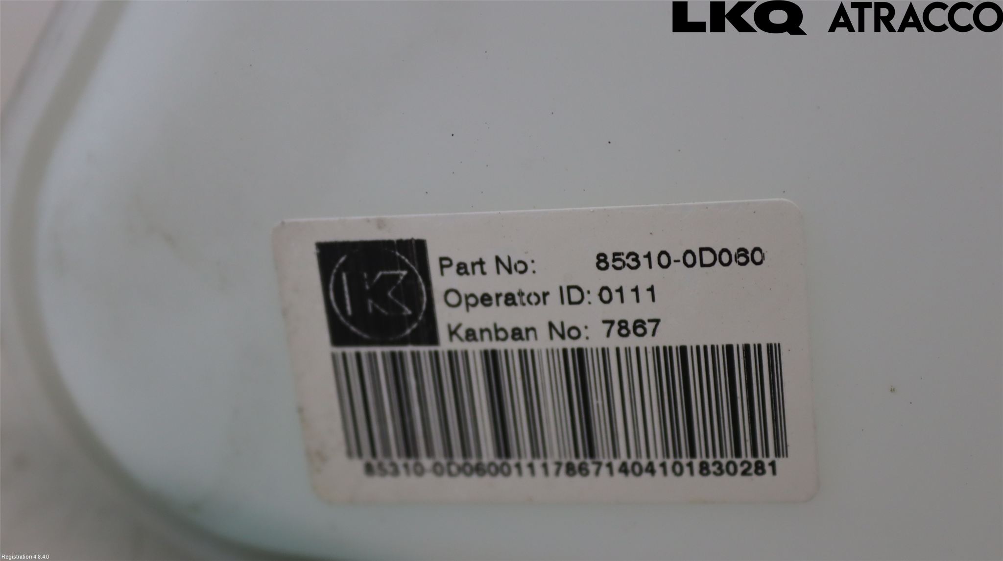 Toyota YARIS XP90 06-11 Spolartank Vindruta-Strål
