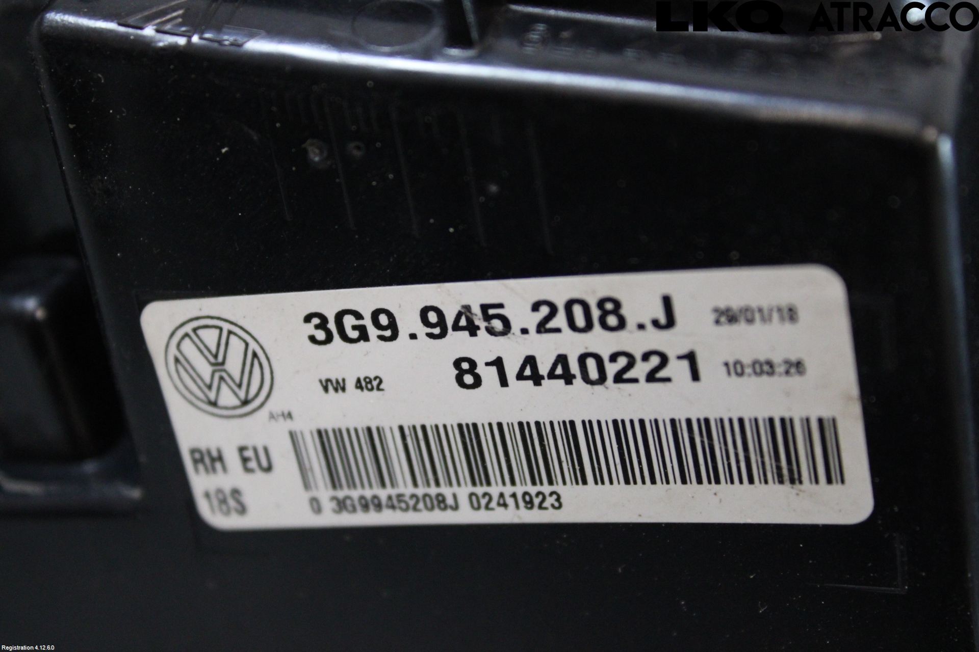 Volkswagen VW PASSAT 15-19 Bakljus Höger
