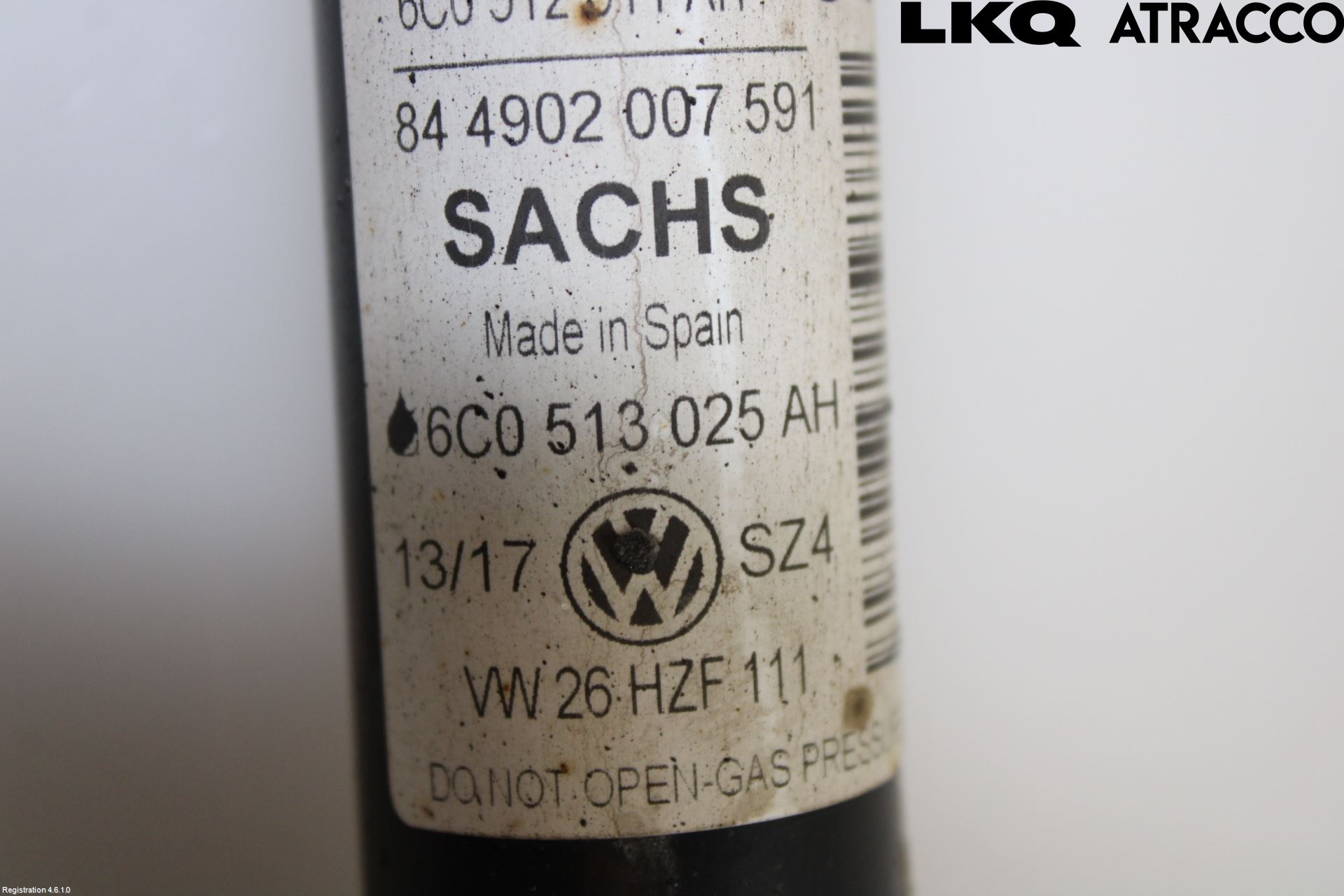 Volkswagen VW POLO 10-17 Stötdämpare Bak